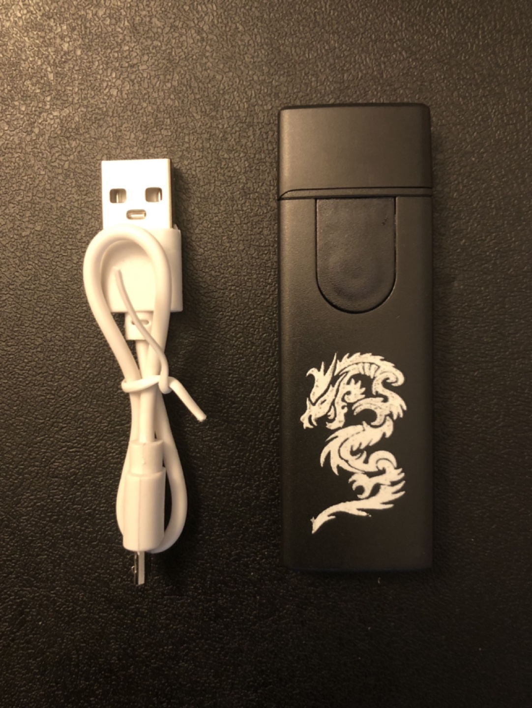 Rechargeable USB Lighter with Dragon Design