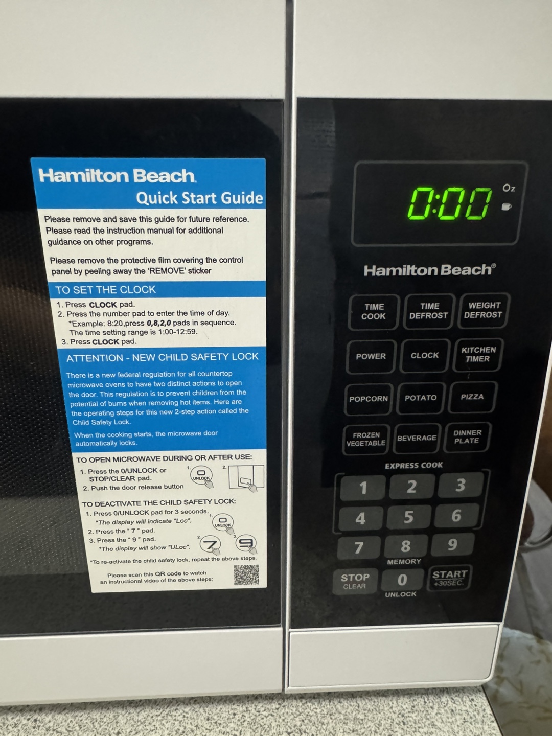 Hamilton Beach Microwave - White - photo 4