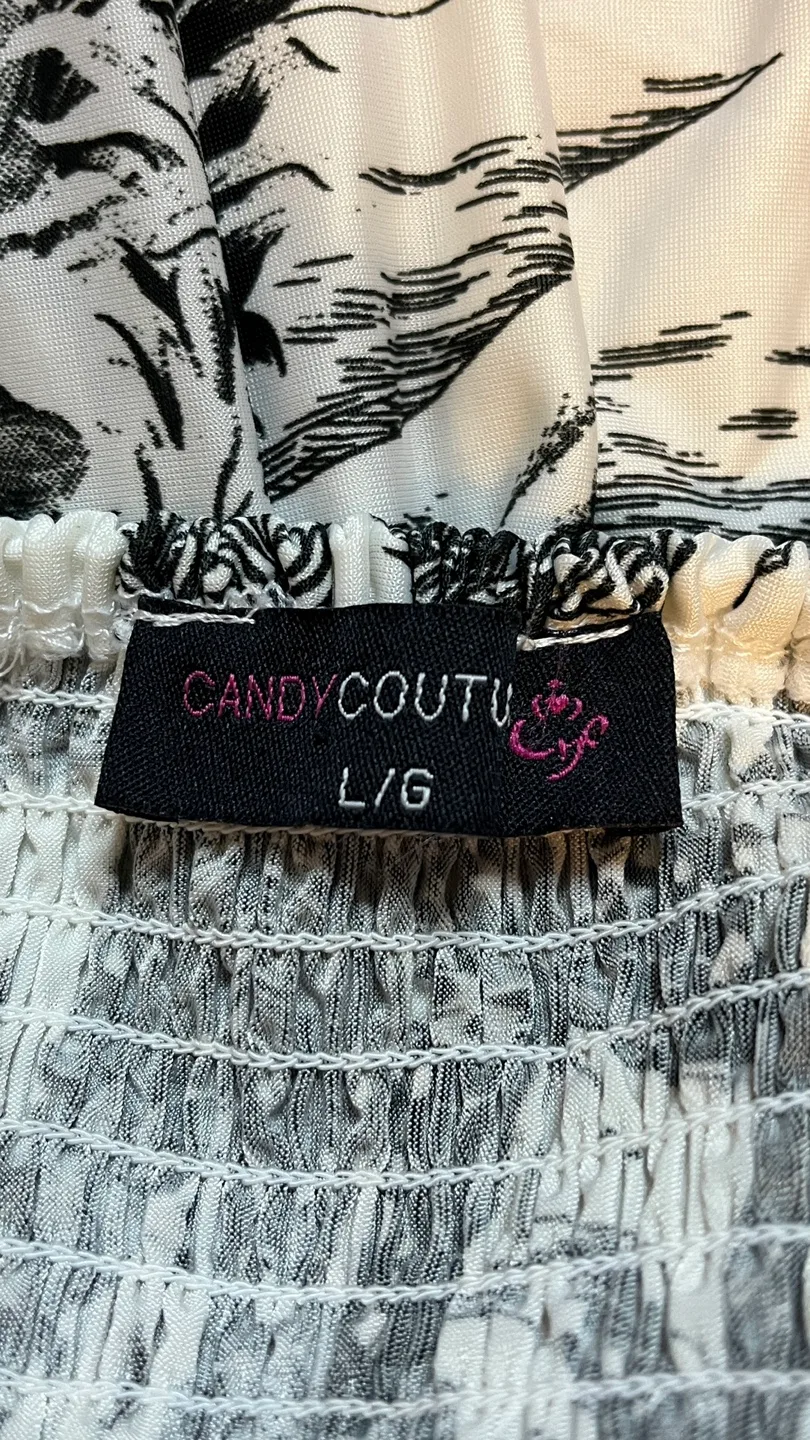 #freecycle CandyCouture Black and White Tropical Halter image indicator(3)