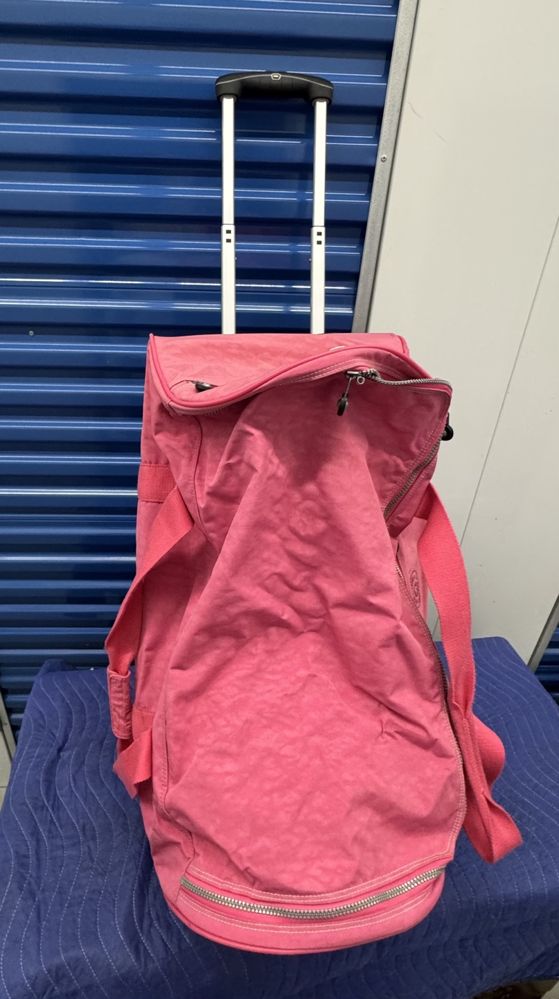 Pink Kipling Rolling Duffle Bag - photo 2