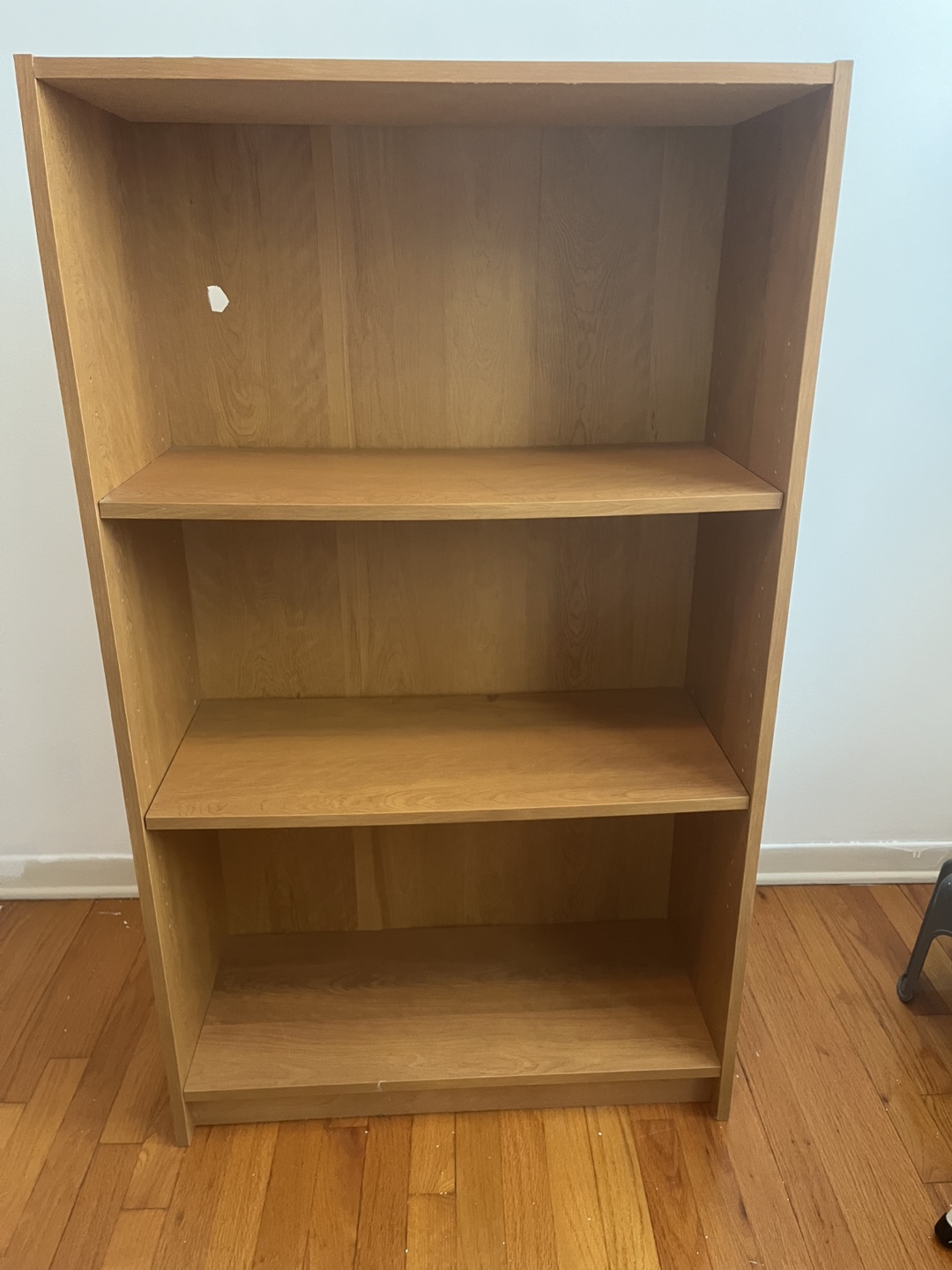 Three-shelf bookcase