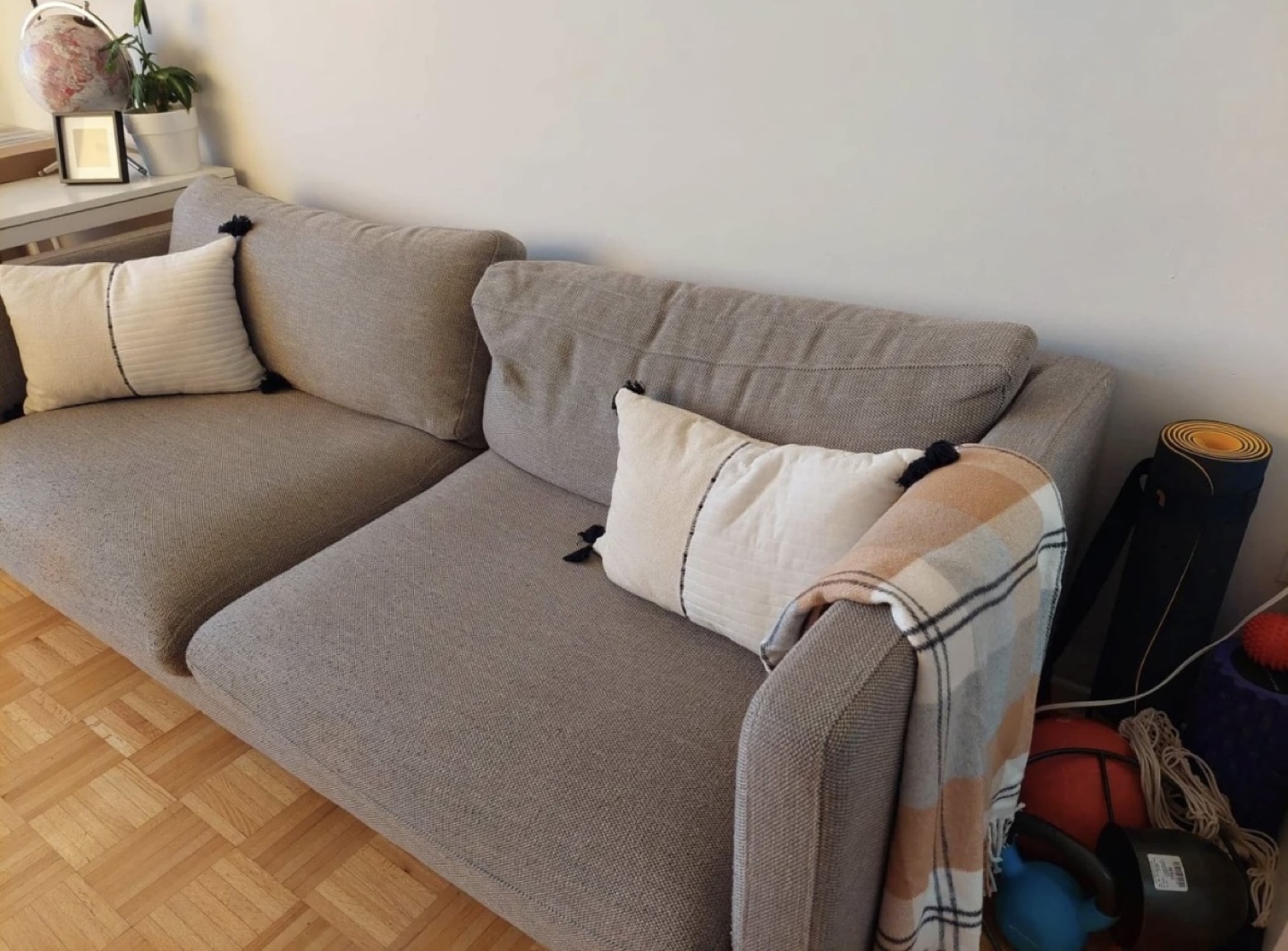Grey Structube 3 seater couch