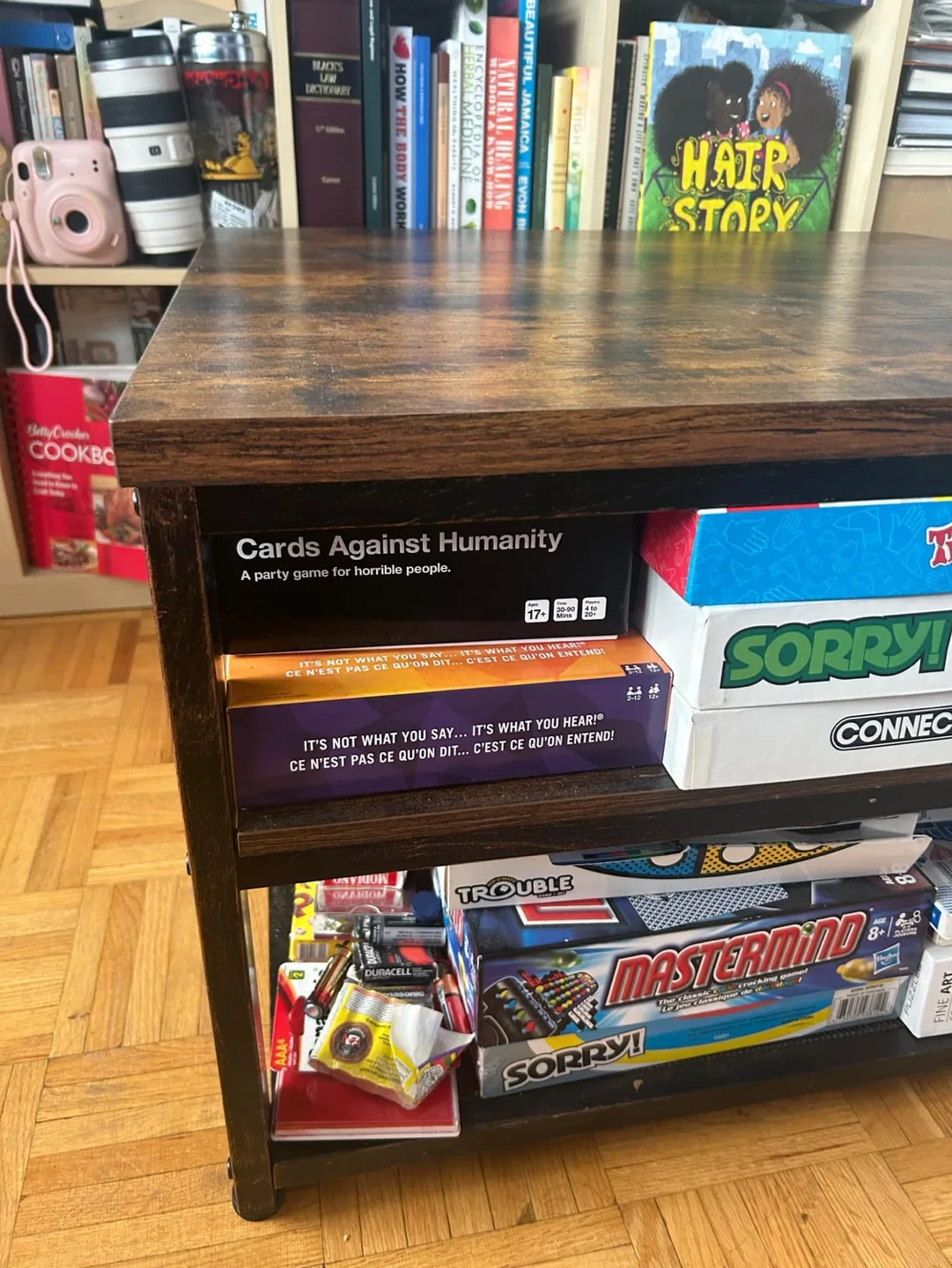 Rustic Brown Square Coffee Table with Storage image indicator(4)