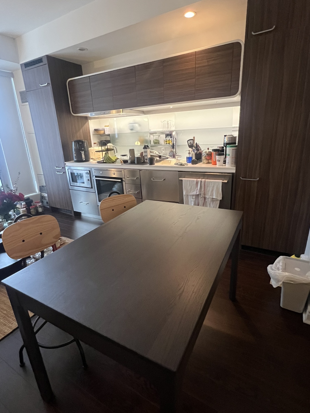 Dark Wood Dining Table