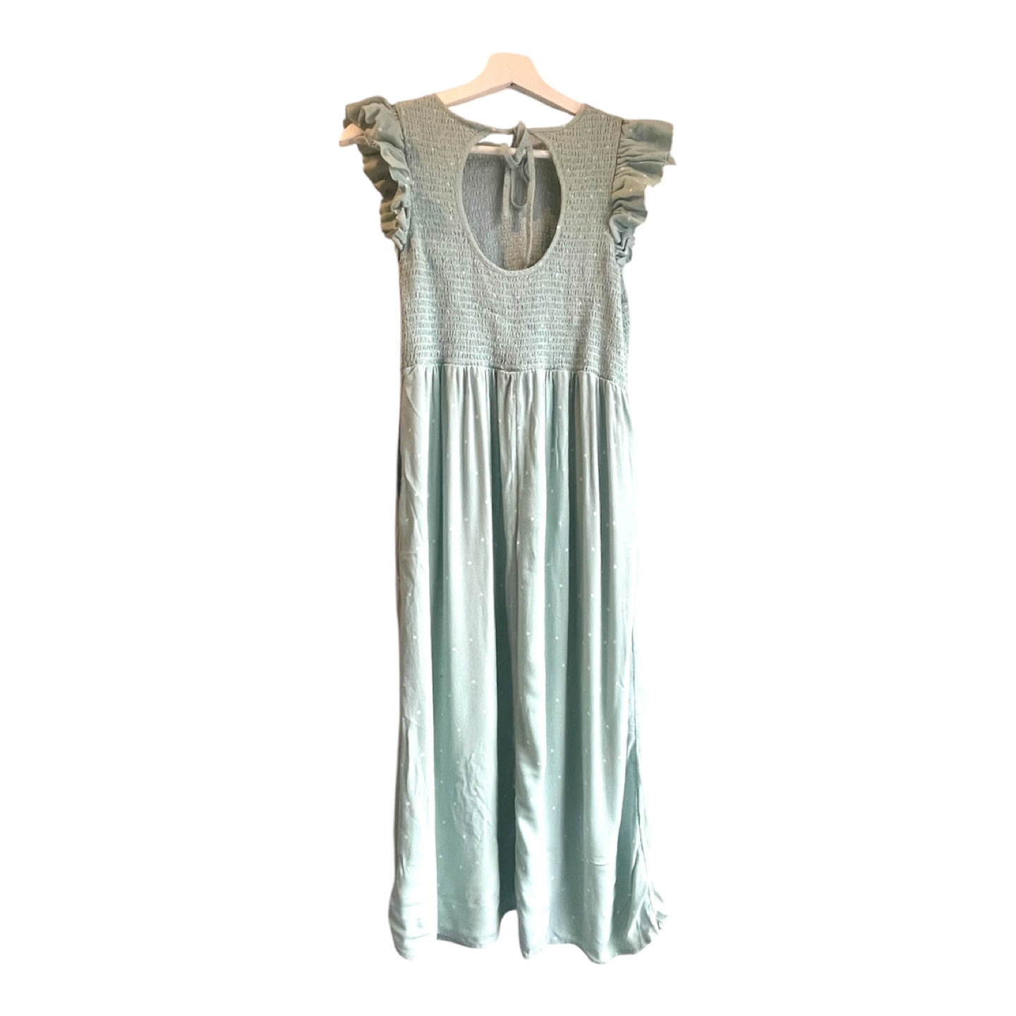 a new day Mint Green Polka Dot Smocked Dress Size S - photo 5