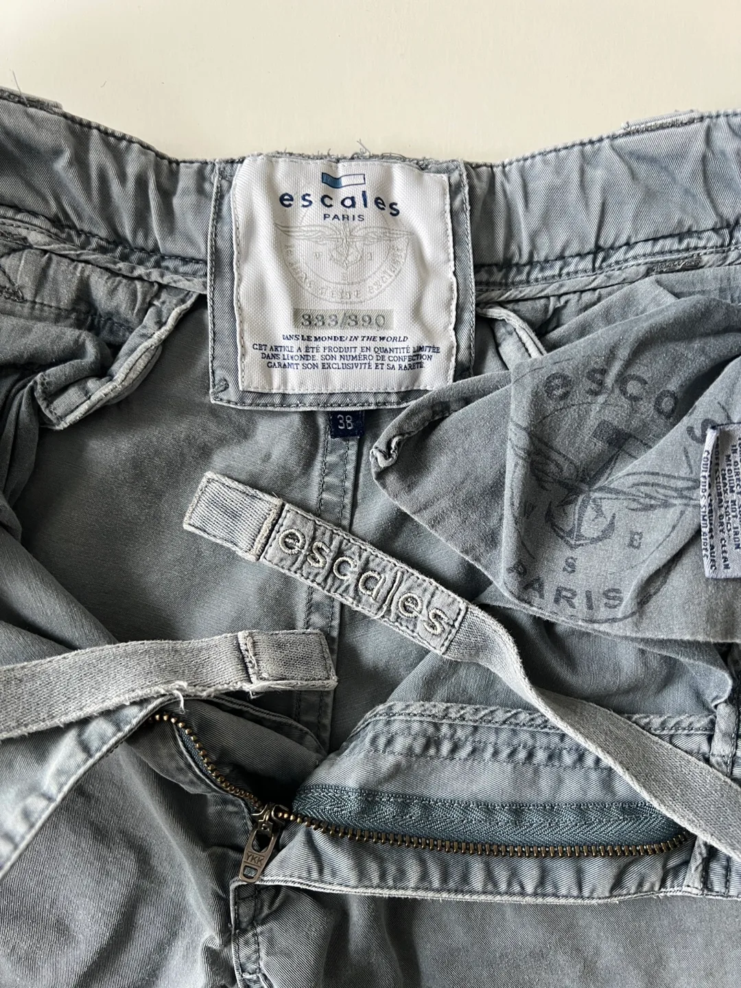 Men's Designer Blue Grey Cargo Pants image indicator(4)