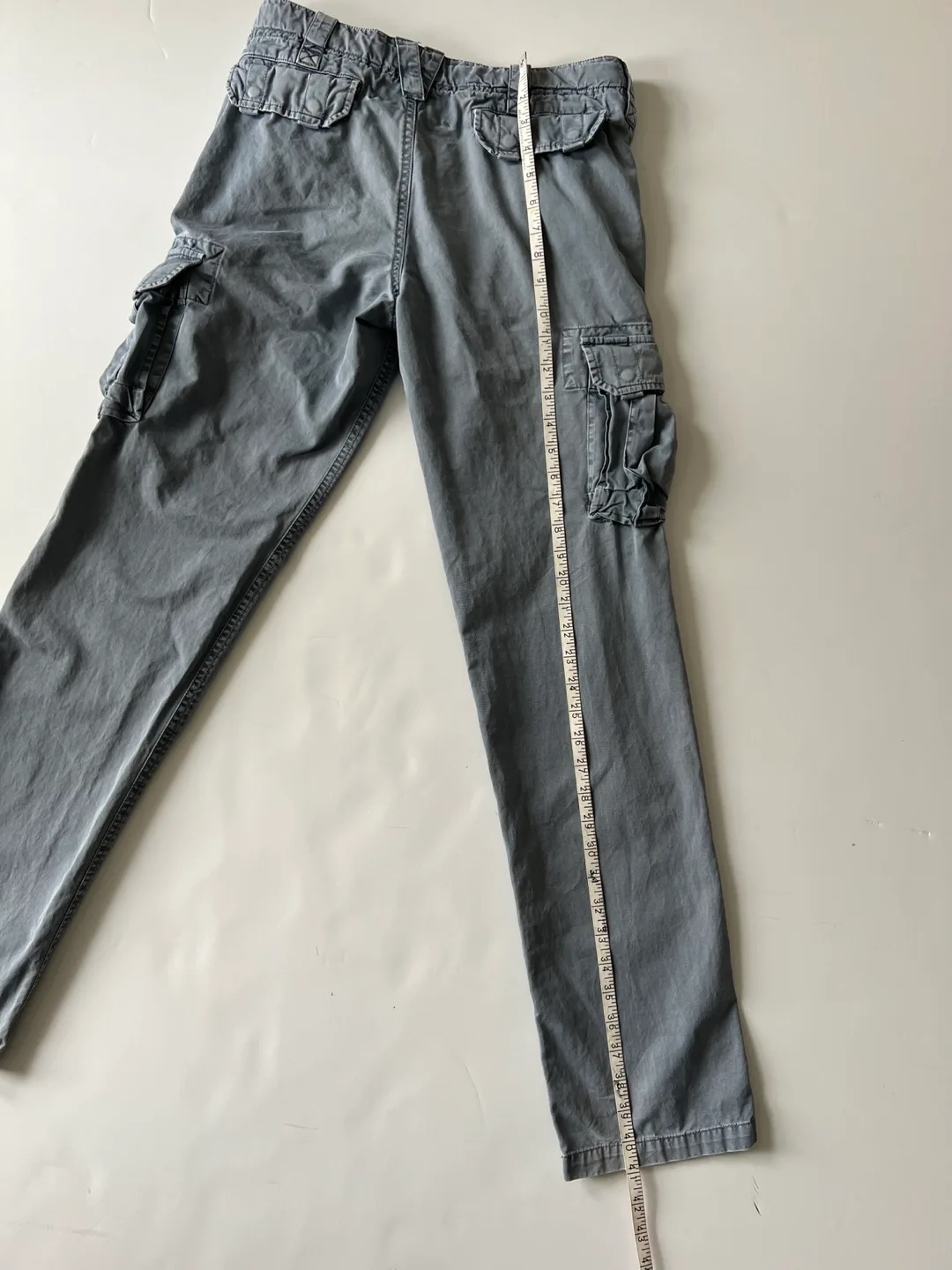 Men's Designer Blue Grey Cargo Pants image indicator(8)