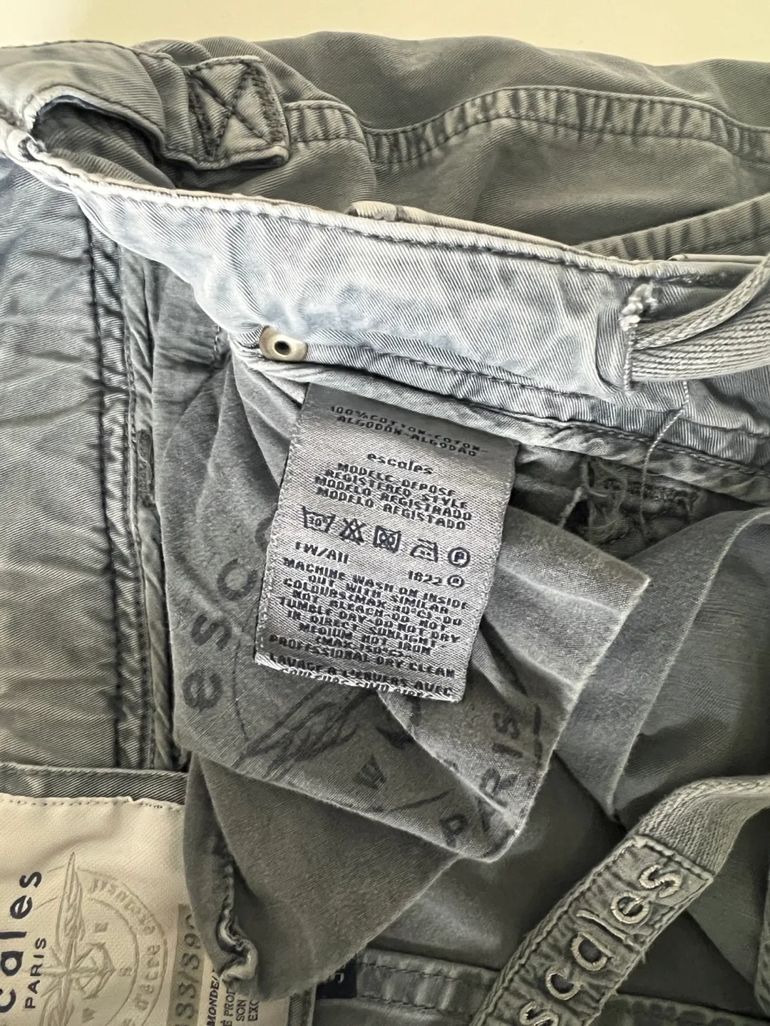 Men's Designer Blue Grey Cargo Pants image indicator(7)