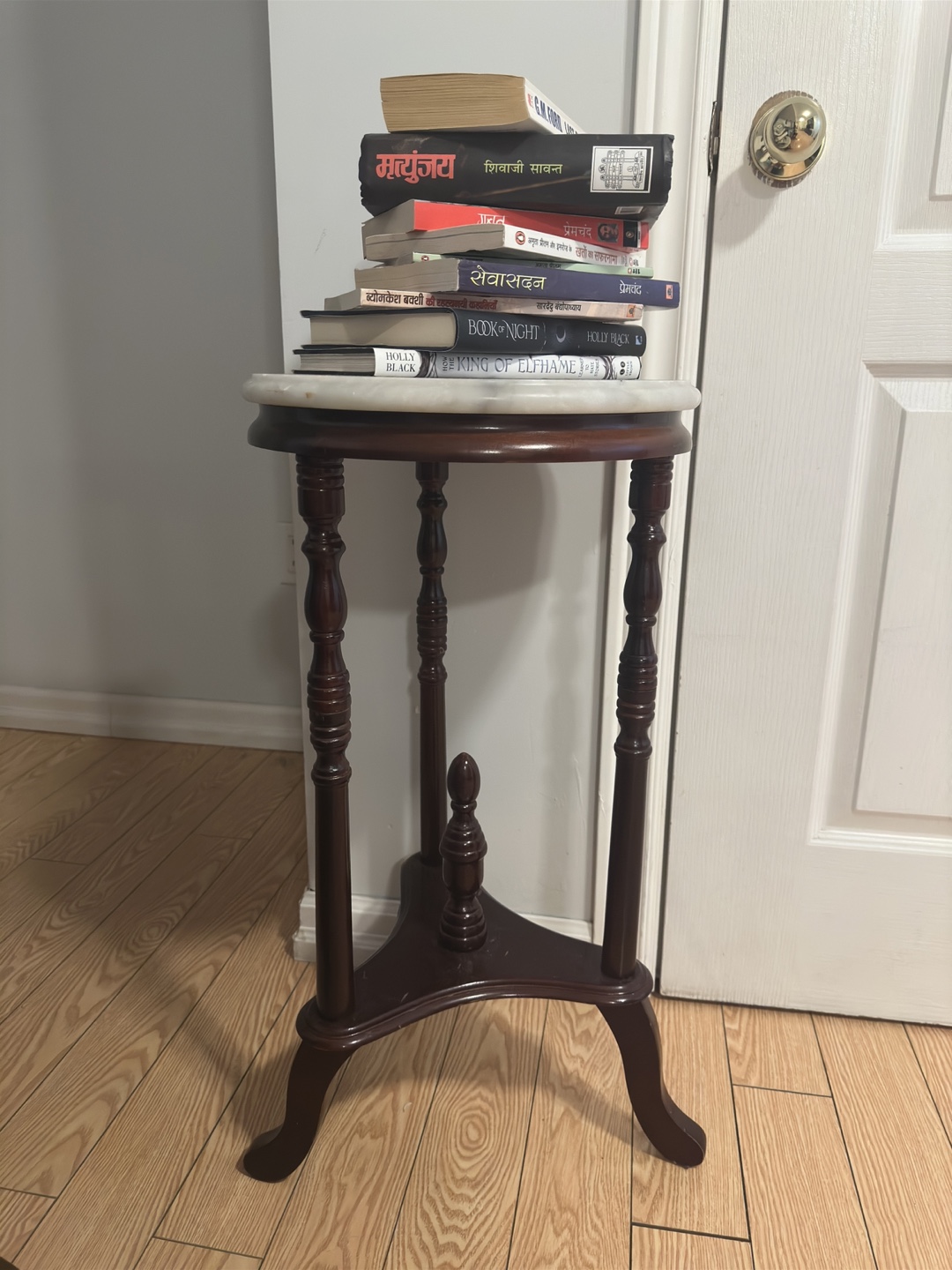 Marble Top Accent Table
