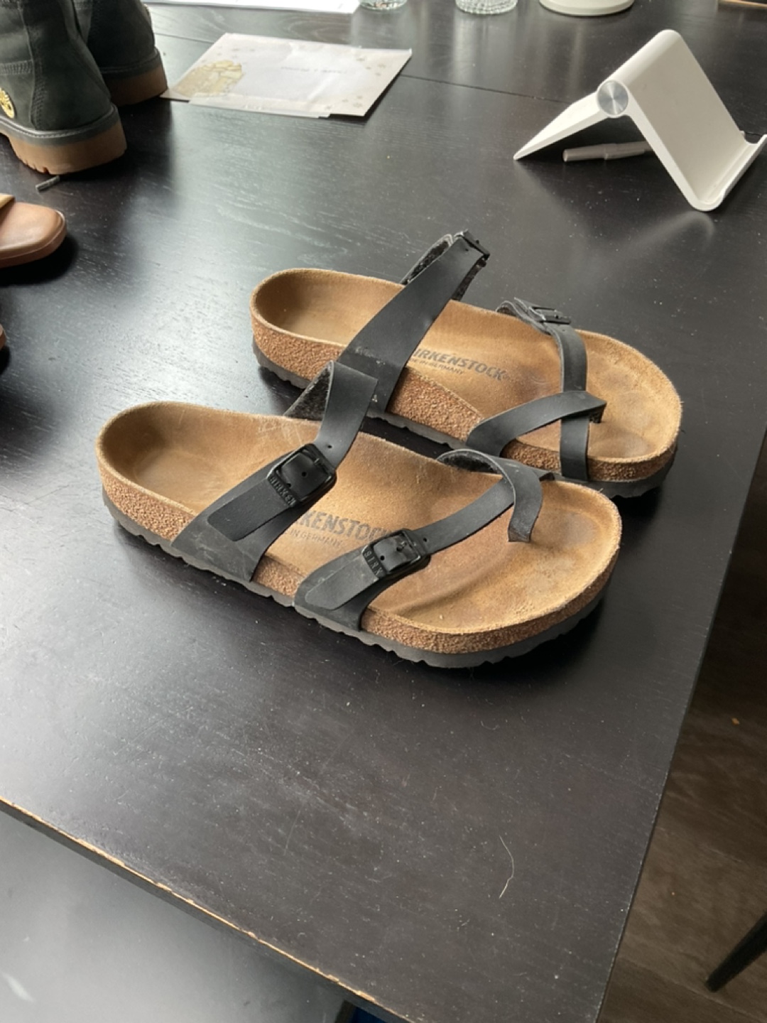 Birkenstock Sandals Size 38 (8) black