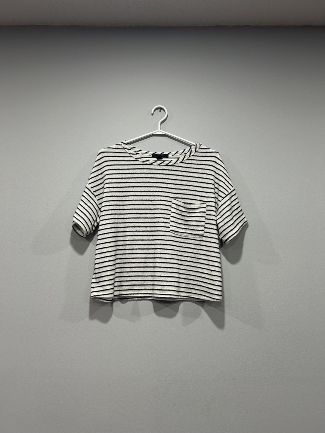 Striped white/black tee shirt - photo 2