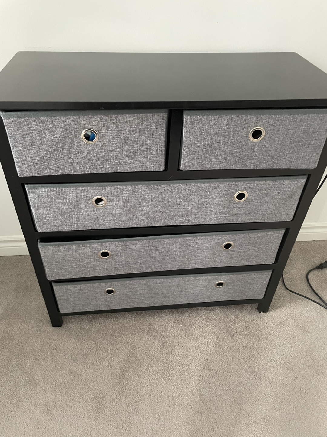 Five-Drawer Fabric Chest of Drawers - photo 2