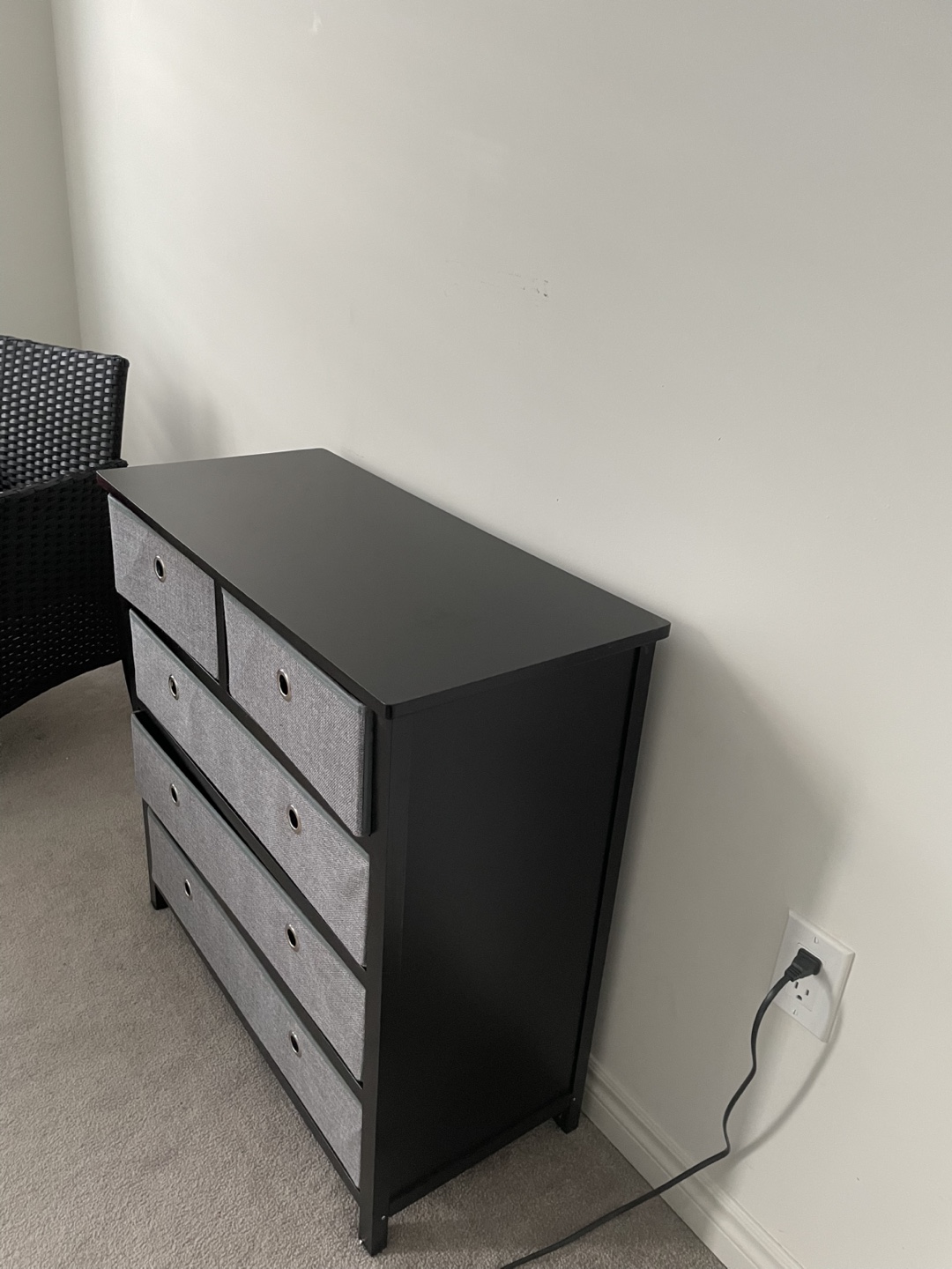 Five-Drawer Fabric Chest of Drawers - photo 3