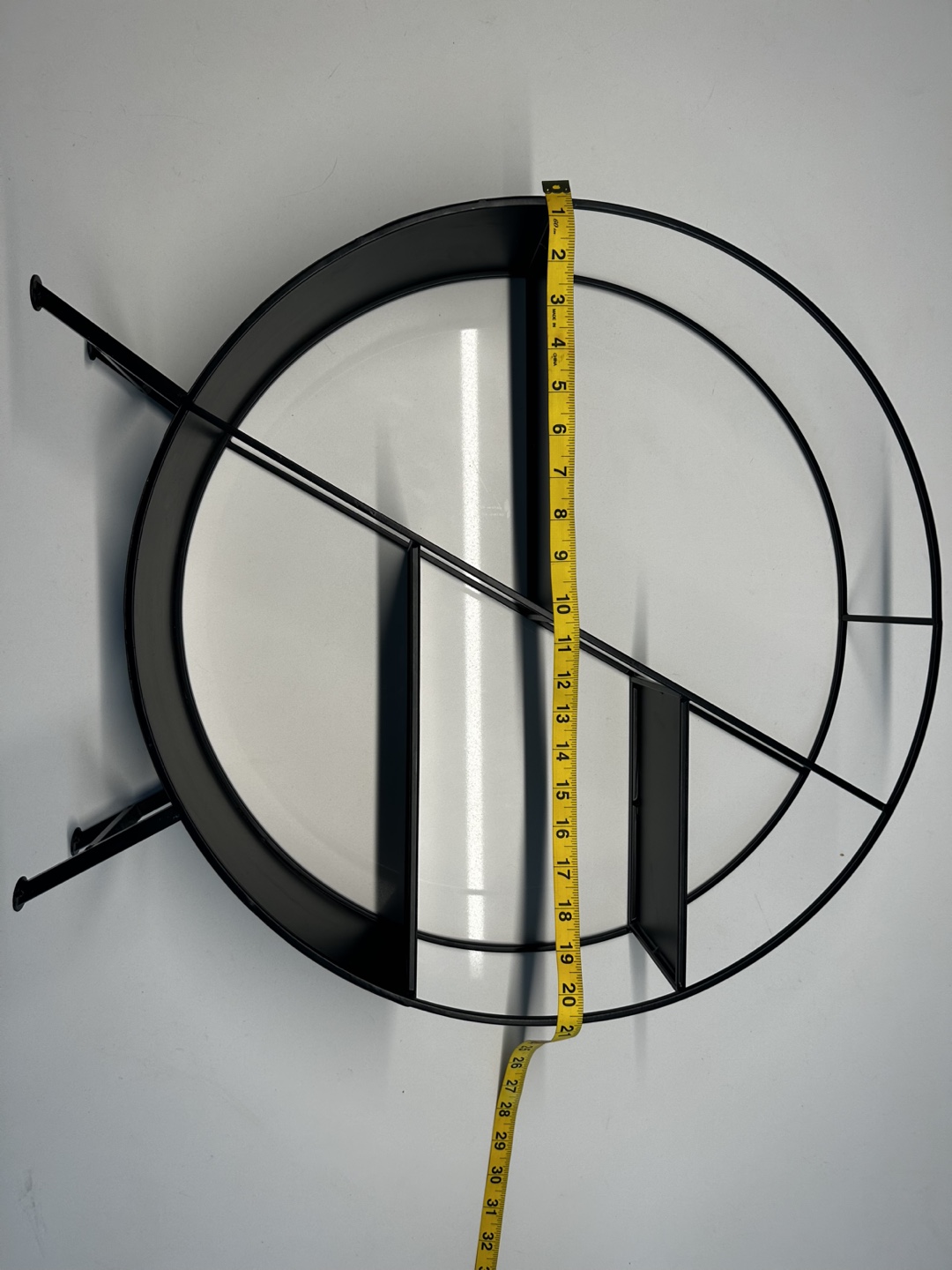 Black Metal Round Shelf - photo 2