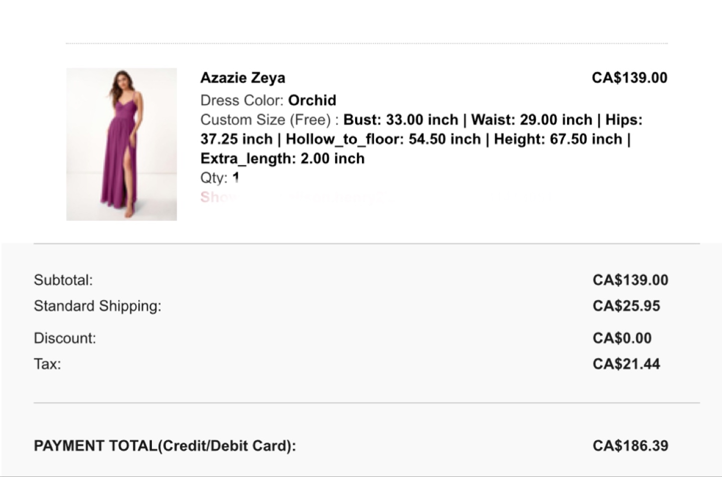 Azazie Zeya Bridesmaid Formal Dress in Orchid purple size 6 - photo 5