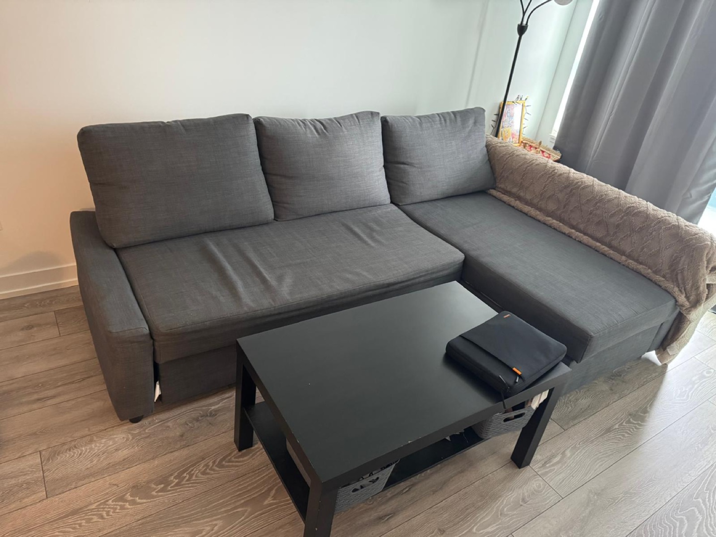 IKEA FRIHETEN Corner Sofa-Bed with Storage - photo 4