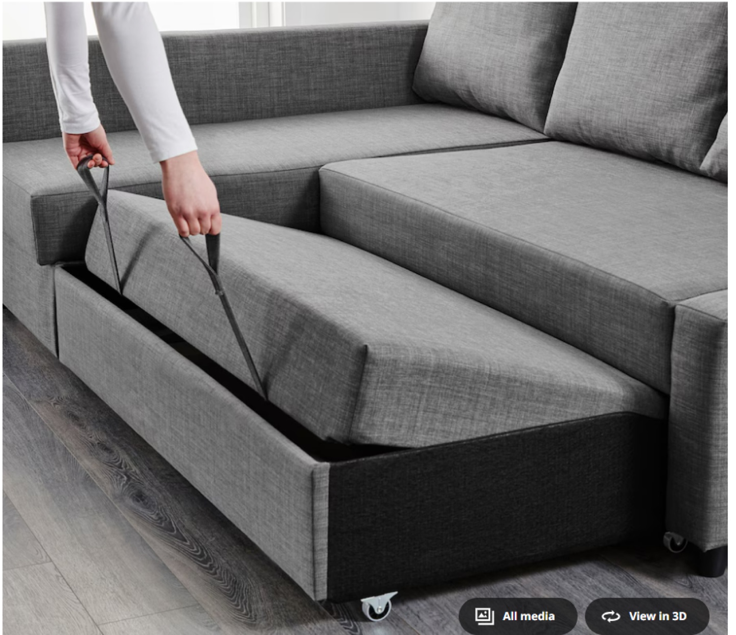 IKEA FRIHETEN Corner Sofa-Bed with Storage - photo 5