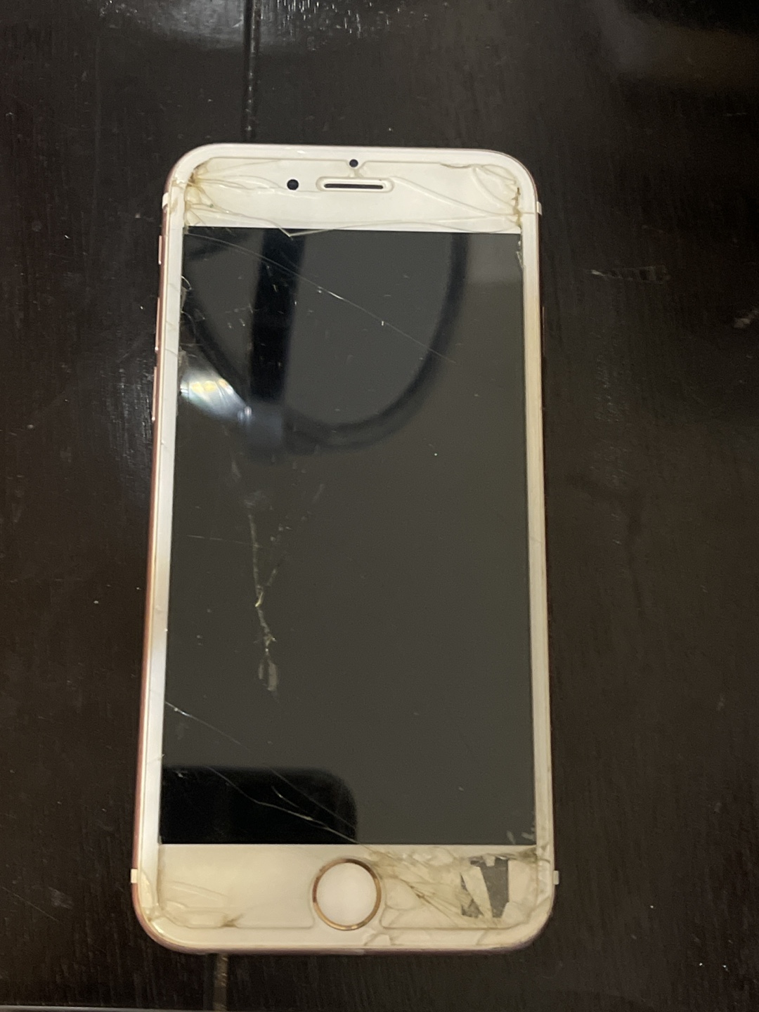 iPhone 6S Rose Gold - Cracked Screen - For Parts or Repair - photo 2