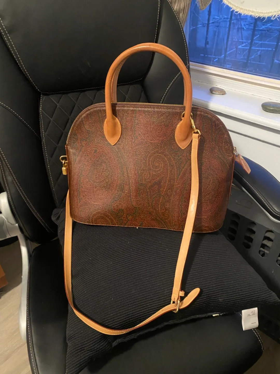 ETRO Brown Paisley Dome Handbag image indicator(3)