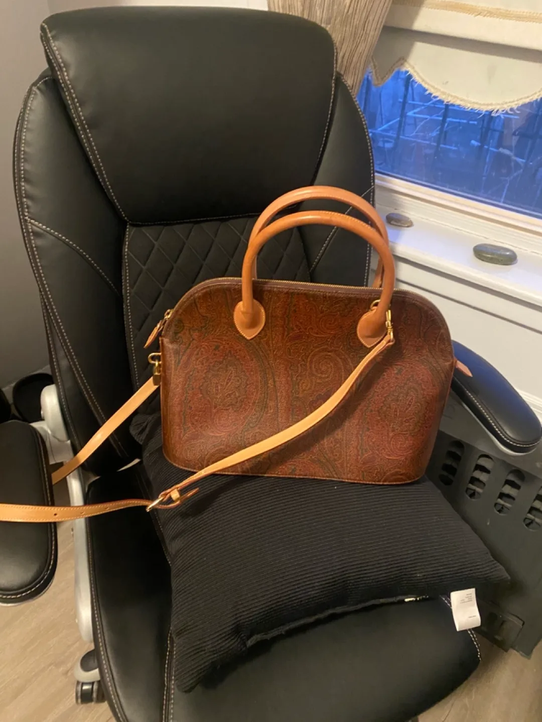 ETRO Brown Paisley Dome Handbag image indicator(8)