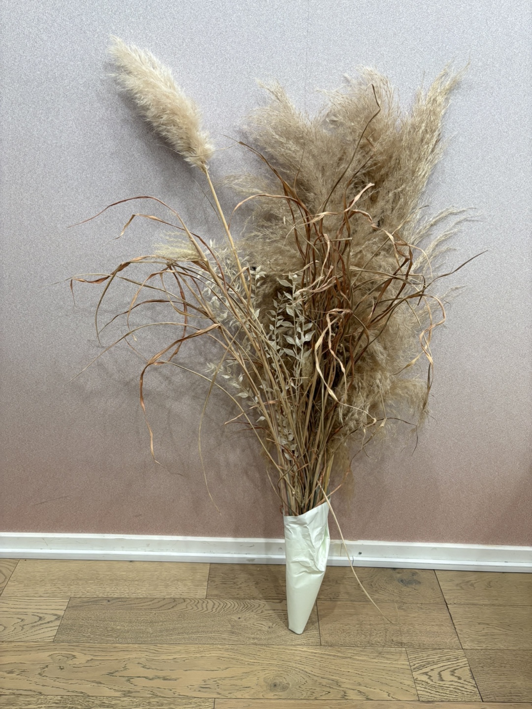 Large dried floral arrangement