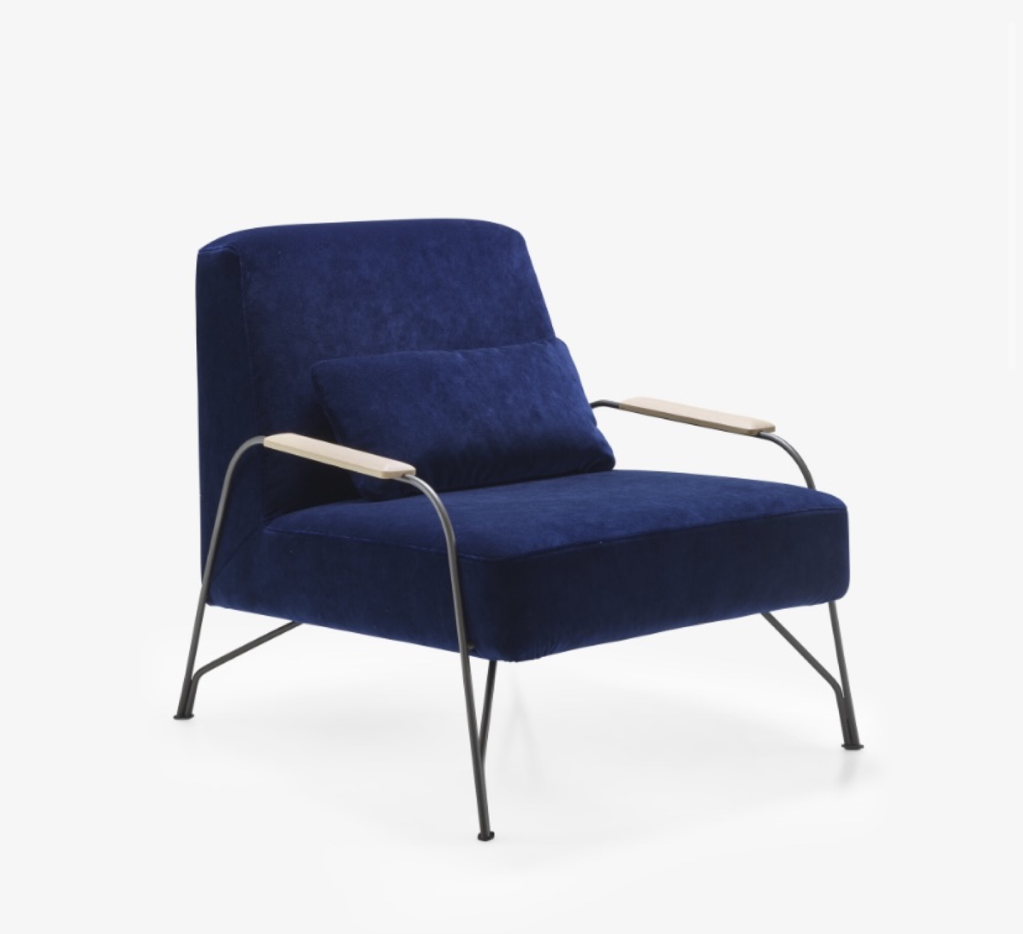 Ligne Roset Humphrey Armchair - Blue Velvet