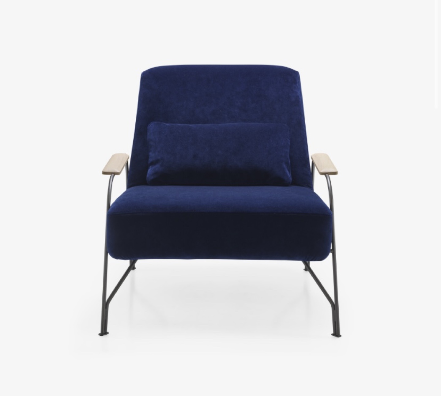 Ligne Roset Humphrey Armchair - Blue Velvet - photo 2