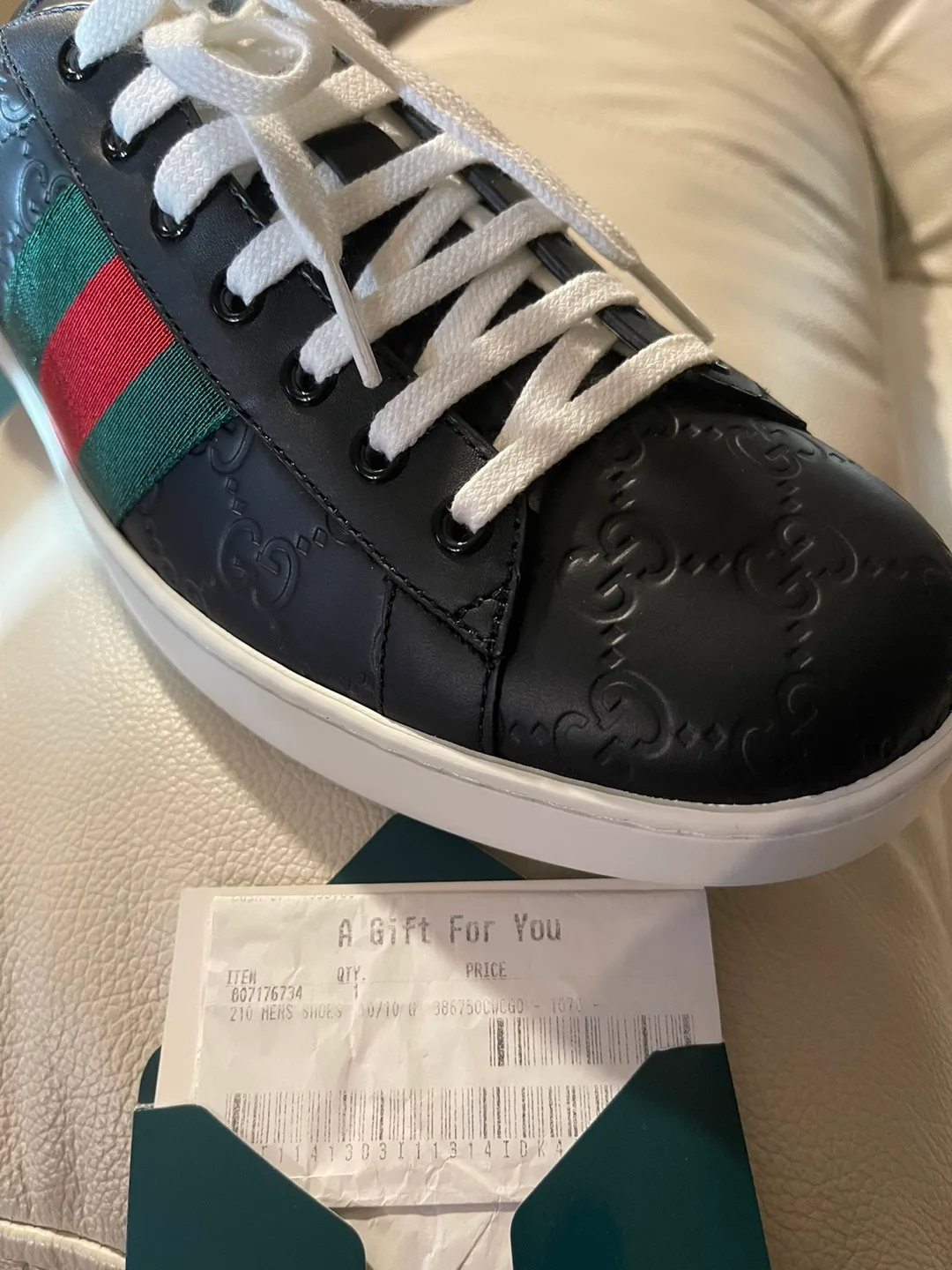 Gucci Ace Embroidered Sneakers Leather image indicator(4)