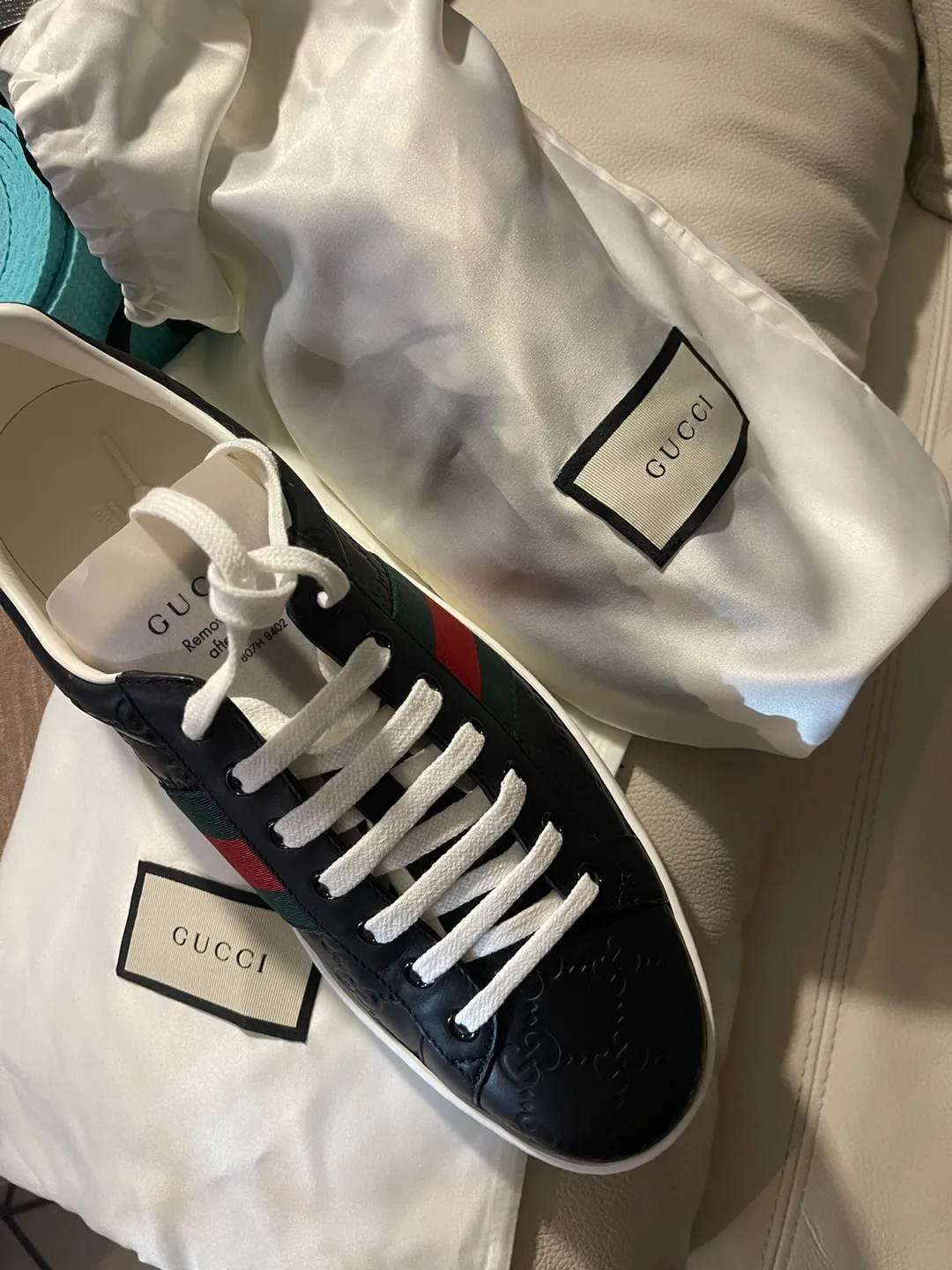 Gucci Ace Embroidered Sneakers Leather image indicator(9)