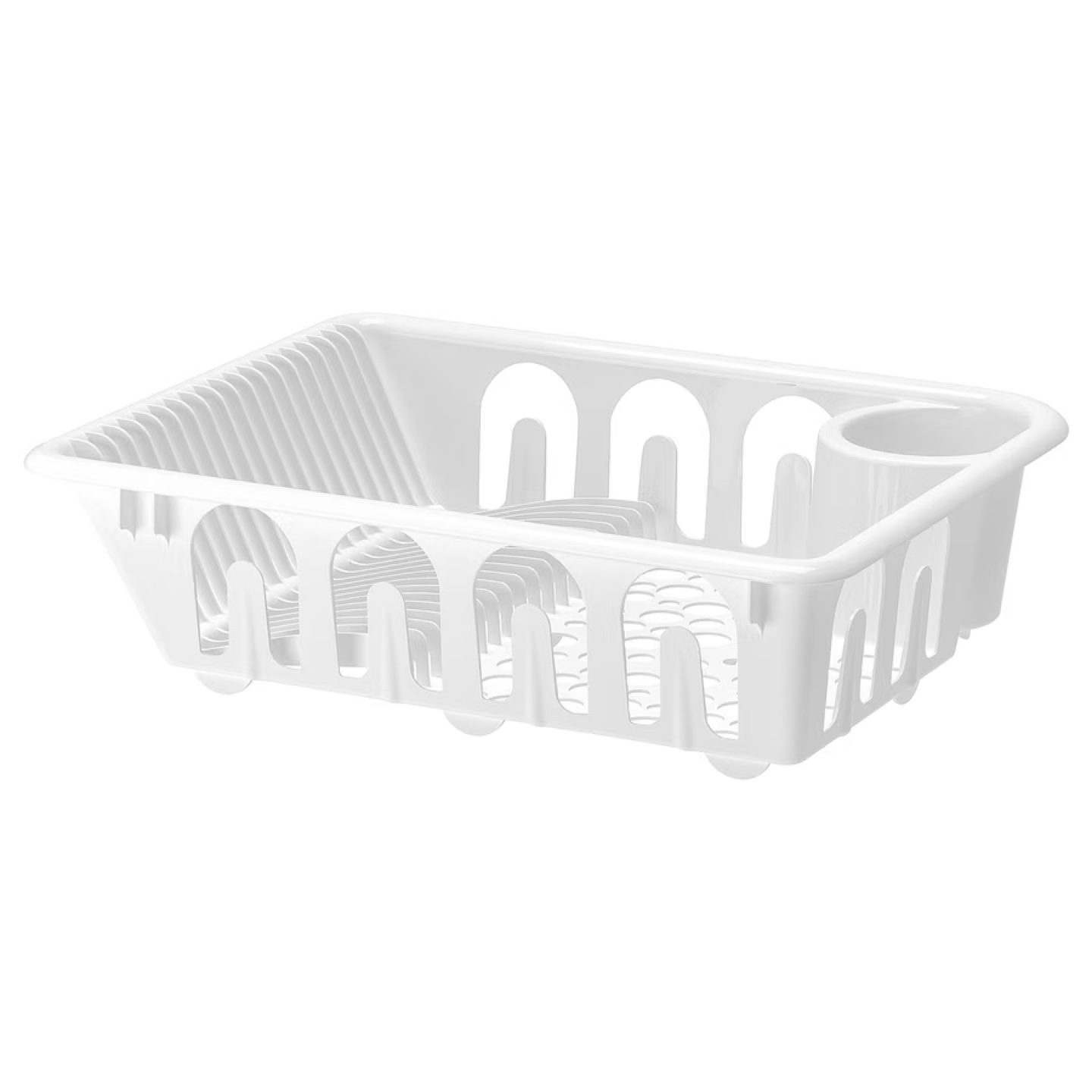 White Plastic Dish Drying Rack