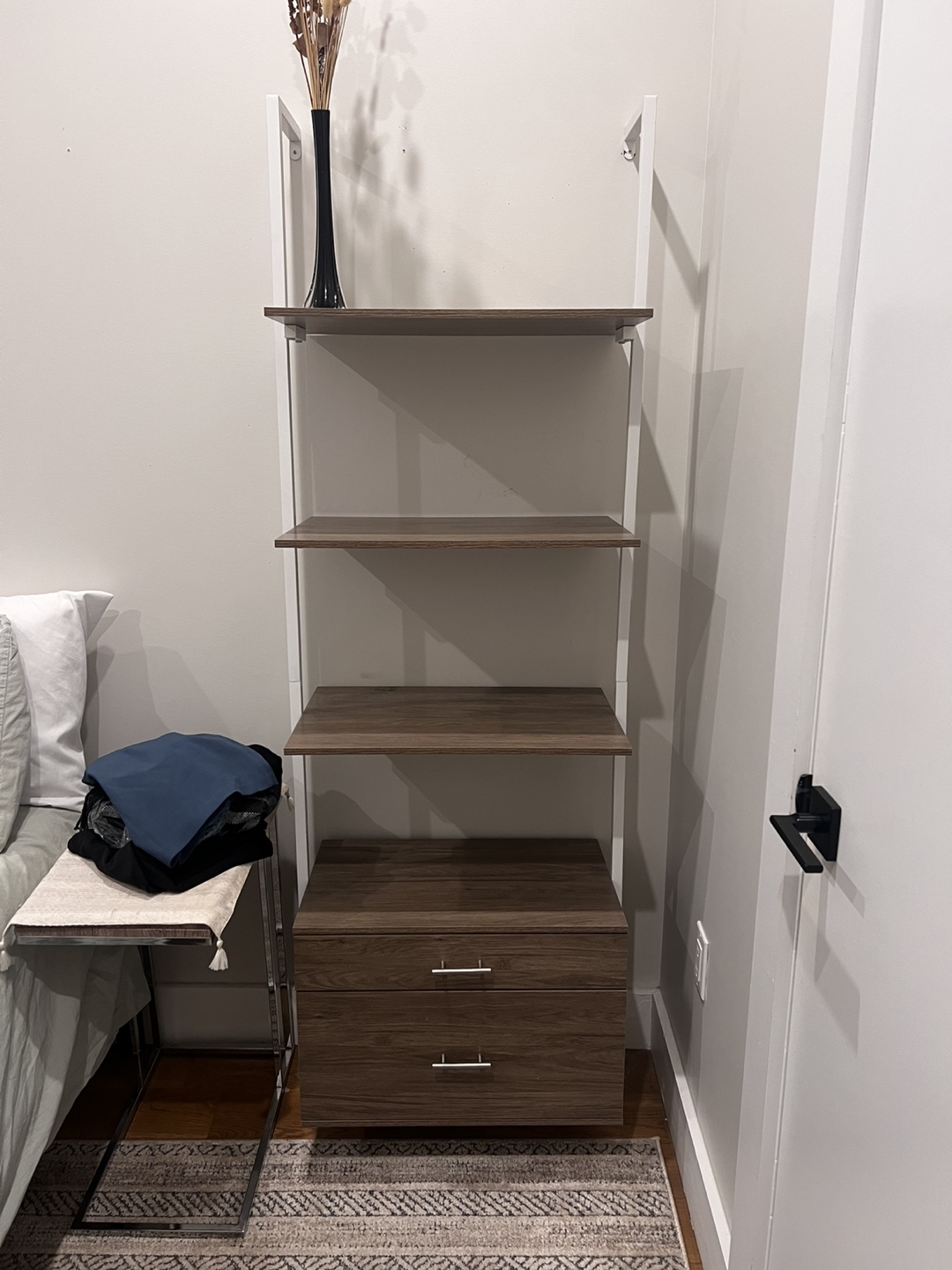 Ladder Shelf with Two Drawers
