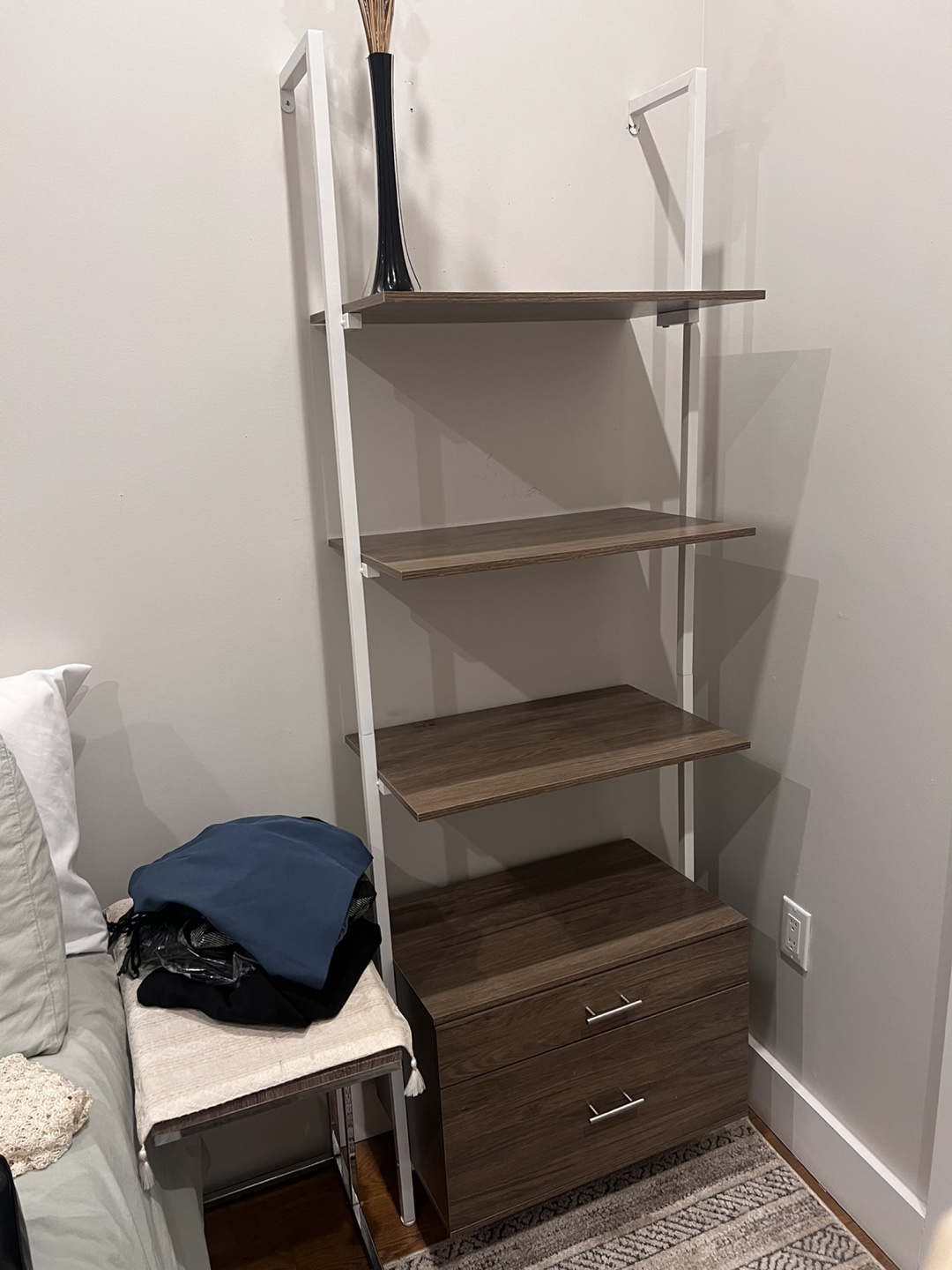 Ladder Shelf with Two Drawers - photo 2