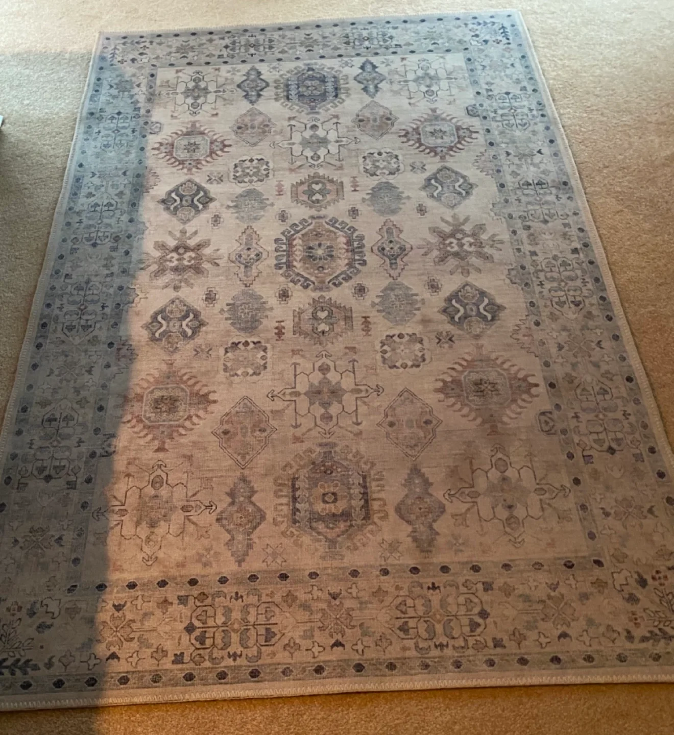 Area Rug, Neutral Tones, Geometric Pattern image indicator(2)