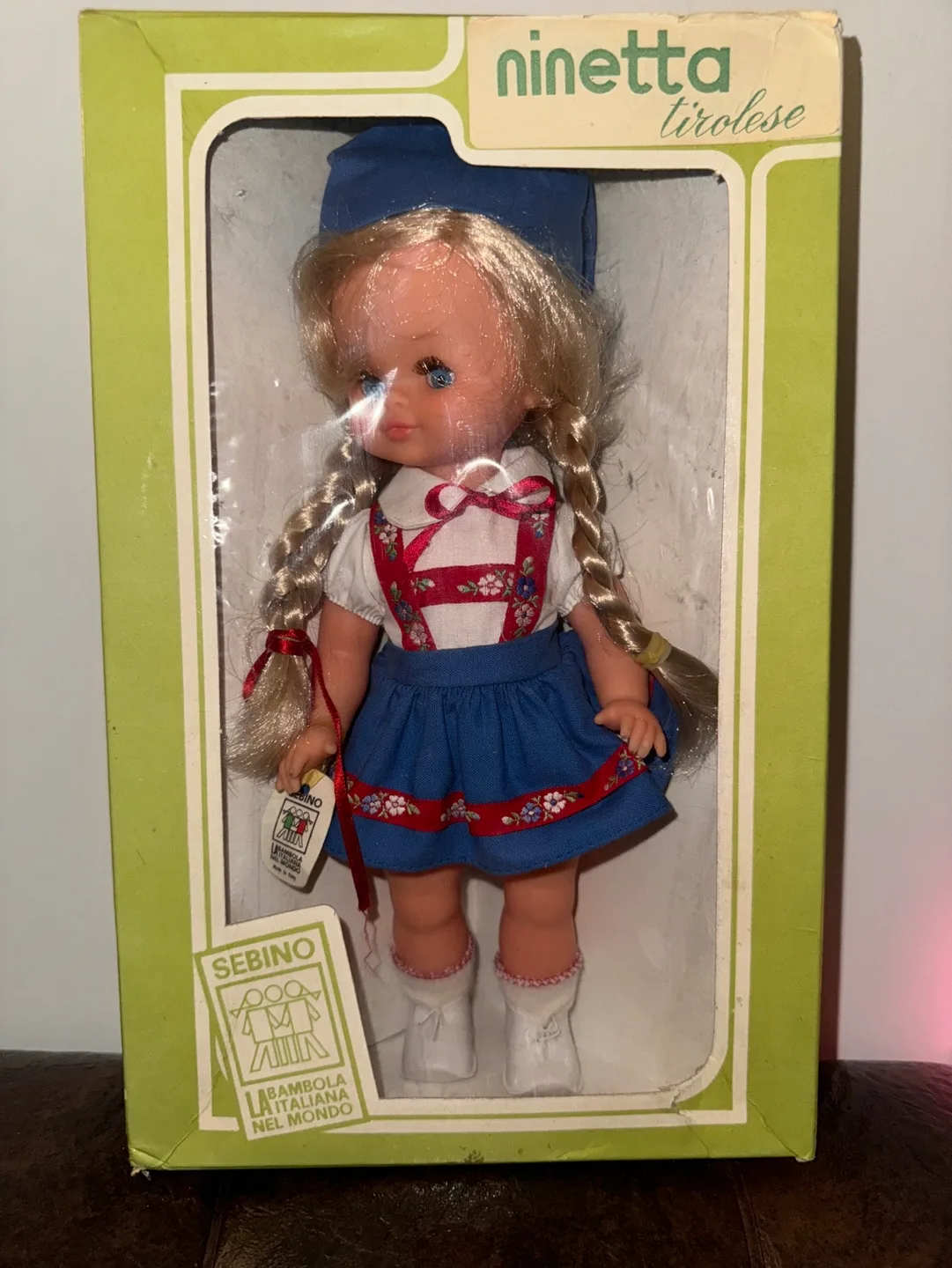 Vintage SEBINO Italy 11.5” Blonde Blue Eyes Scandinavian Doll image indicator(2)