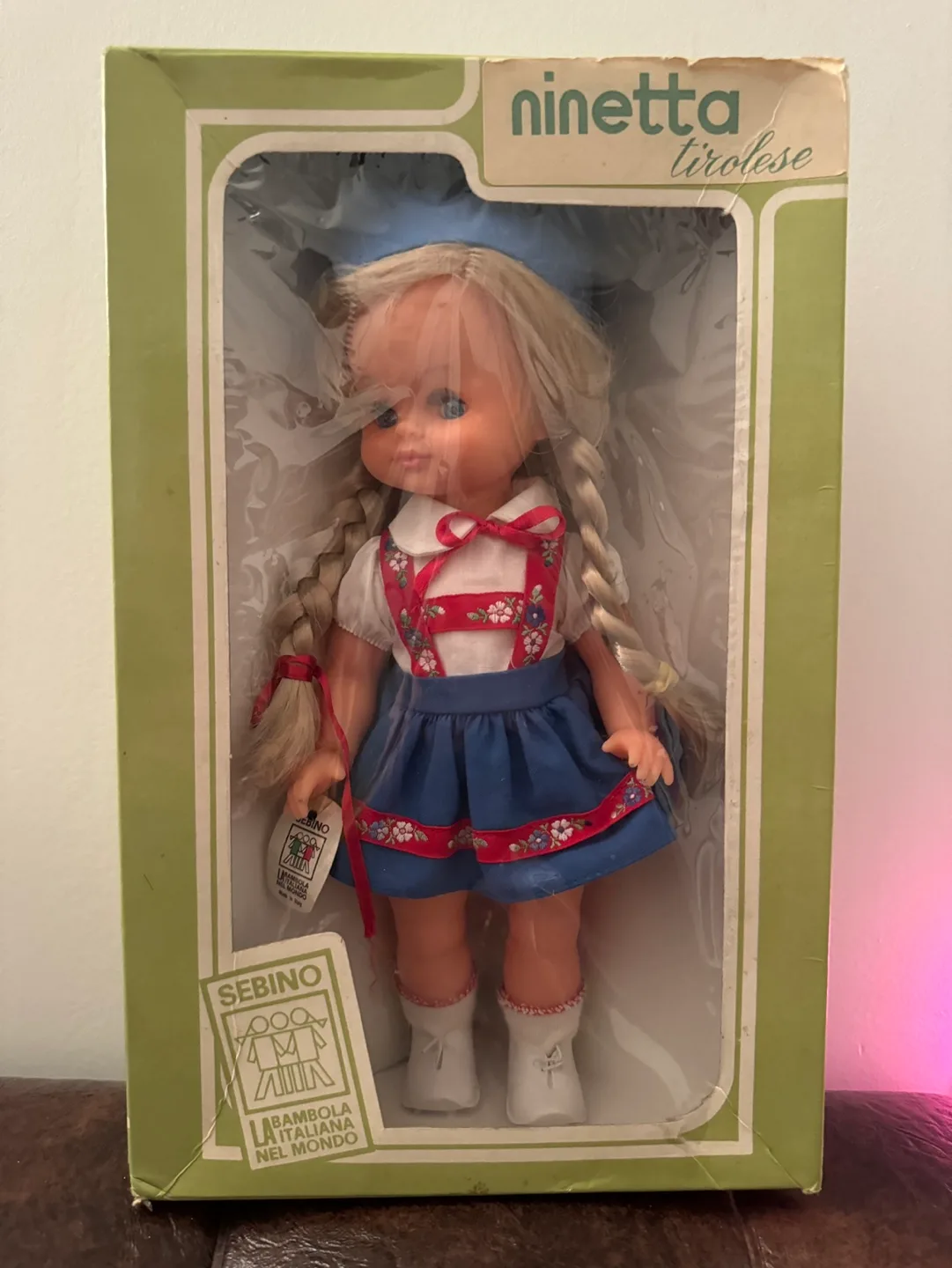 Vintage SEBINO Italy 11.5” Blonde Blue Eyes Scandinavian Doll image indicator(3)