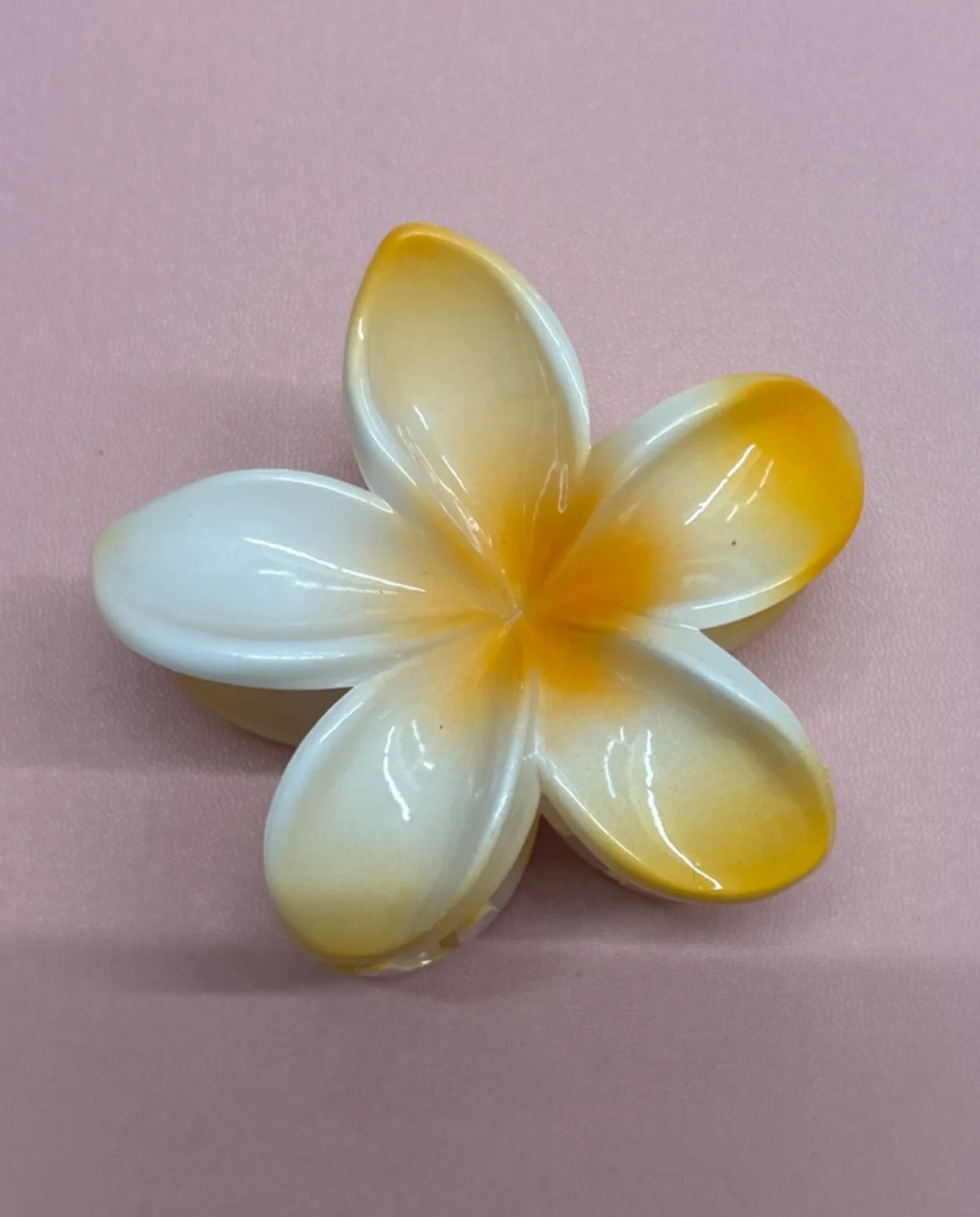 Plumeria Flower Hair Clip thumbnail