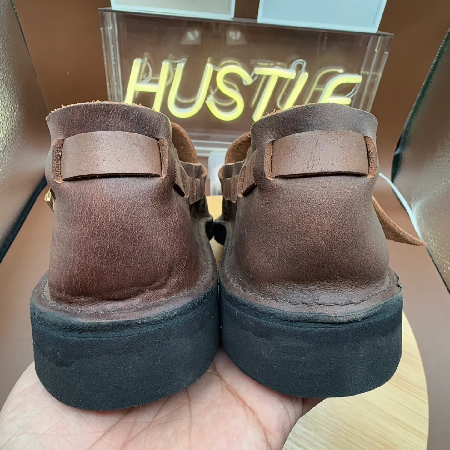 Aurora Shoe Co. Middle English men’s BROWN 9.5 D image indicator(5)