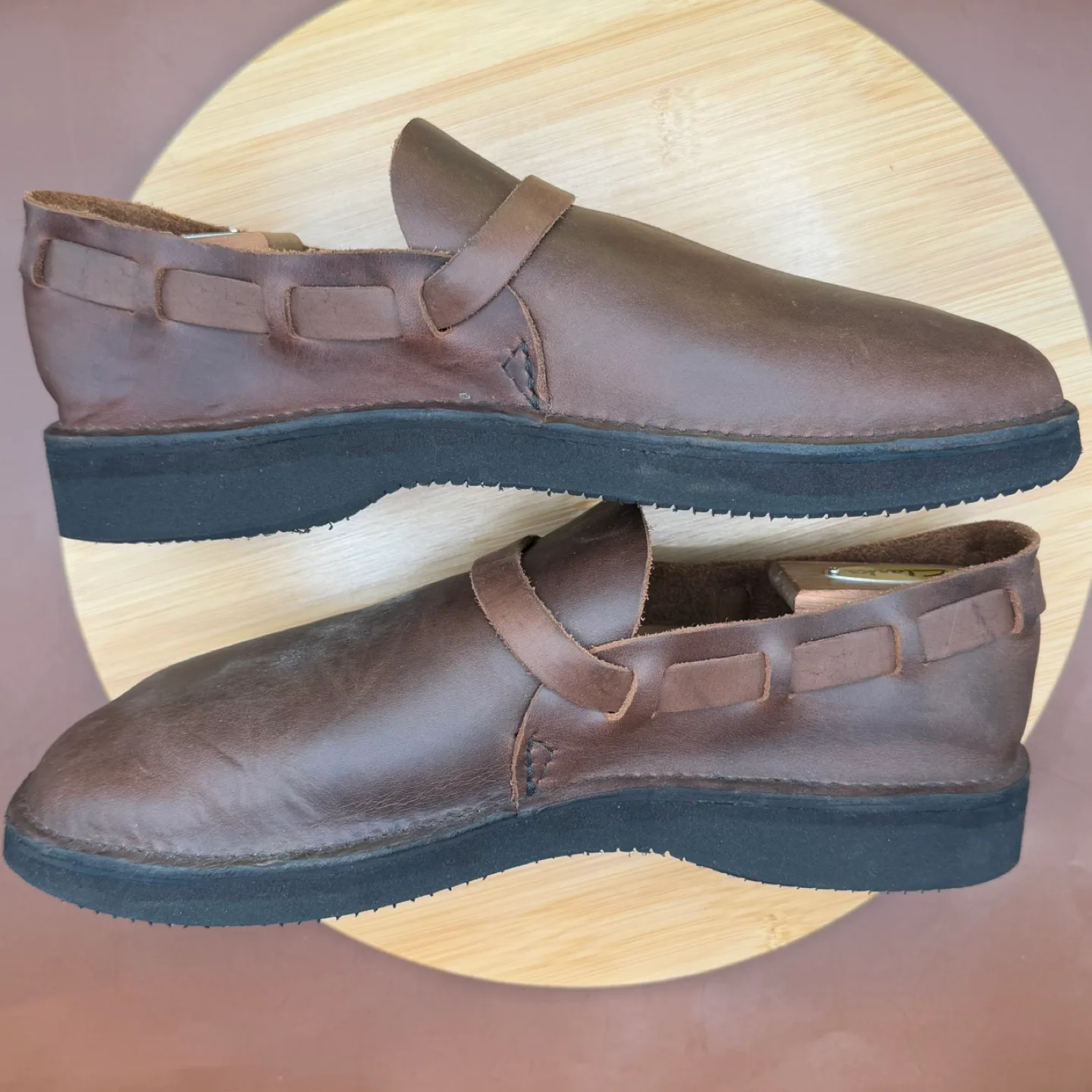 Aurora Shoe Co. Middle English men’s BROWN 9.5 D image indicator(10)