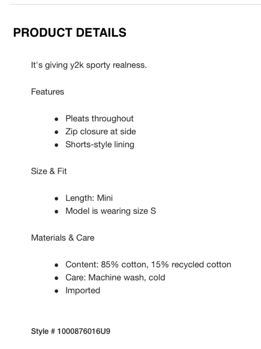 Garage - Olive Green Pleated Mini Skort image indicator(6)