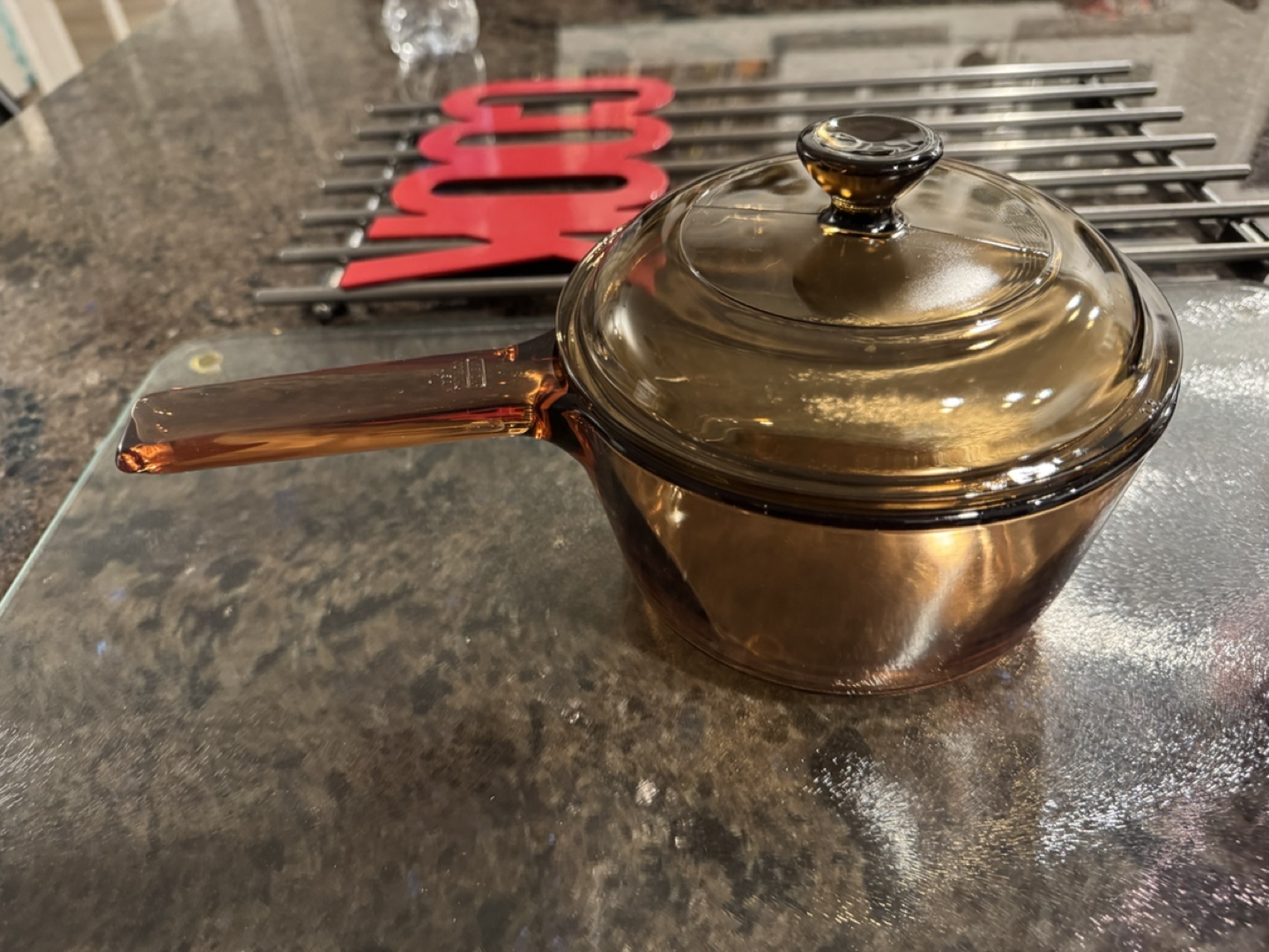 SET OF 2 Vintage Corningware Visions 1-Quart Saucepans - photo 4