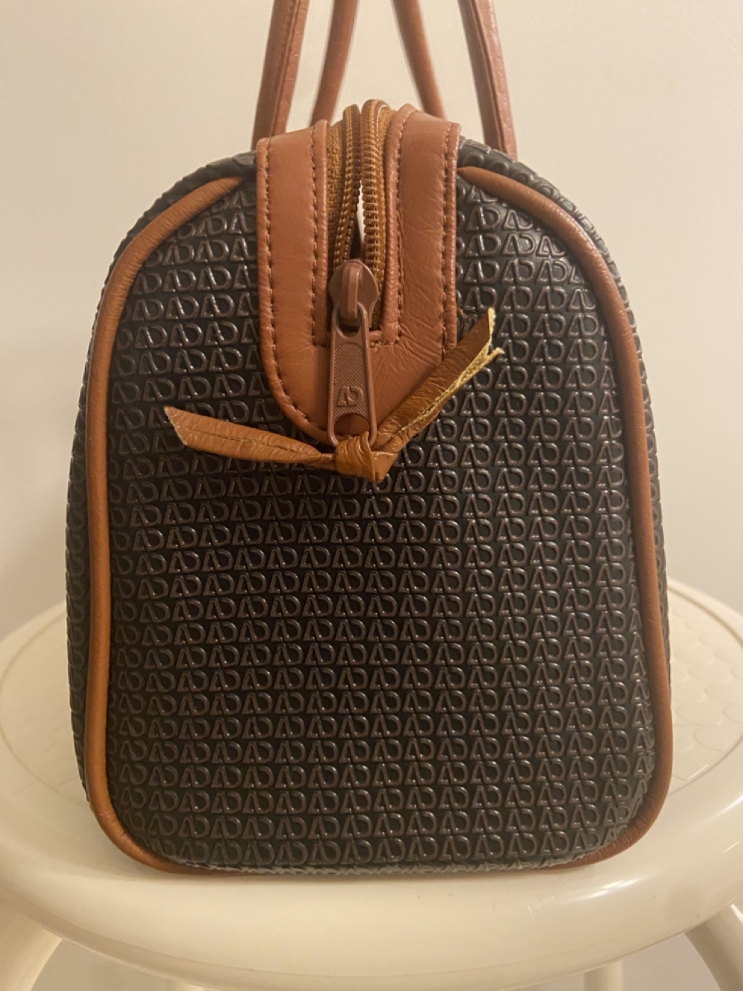 Vintage AD Bag, Brown Leather Handbag - photo 3