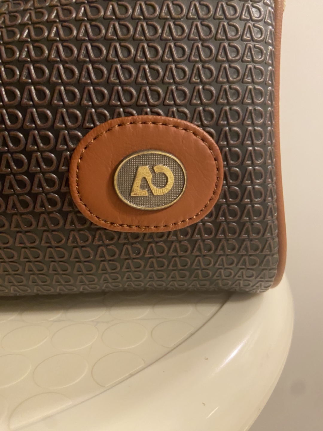 Vintage AD Bag, Brown Leather Handbag - photo 4