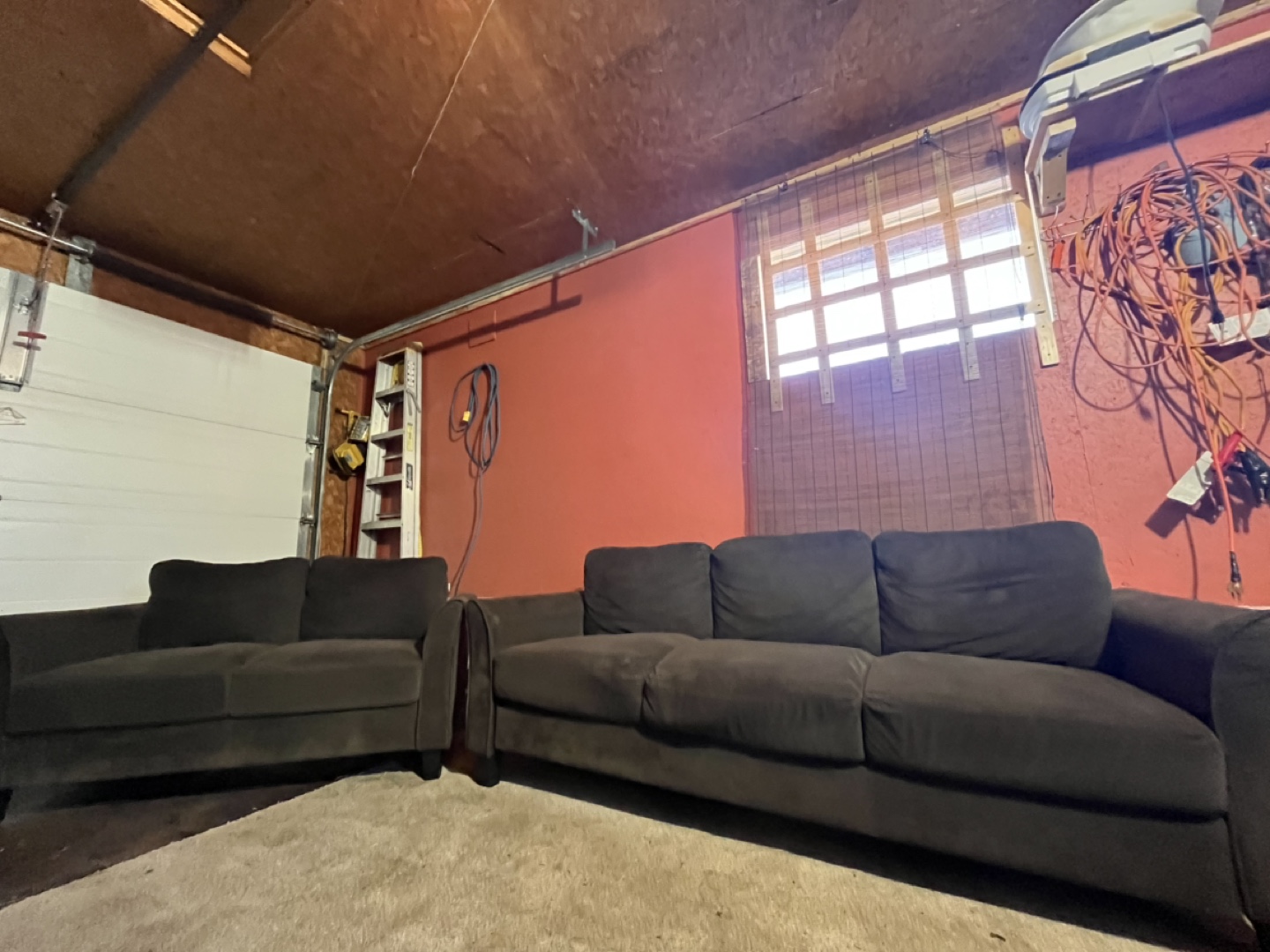 Dark Brown Sofa Set - Loveseat and Sofa - photo 2