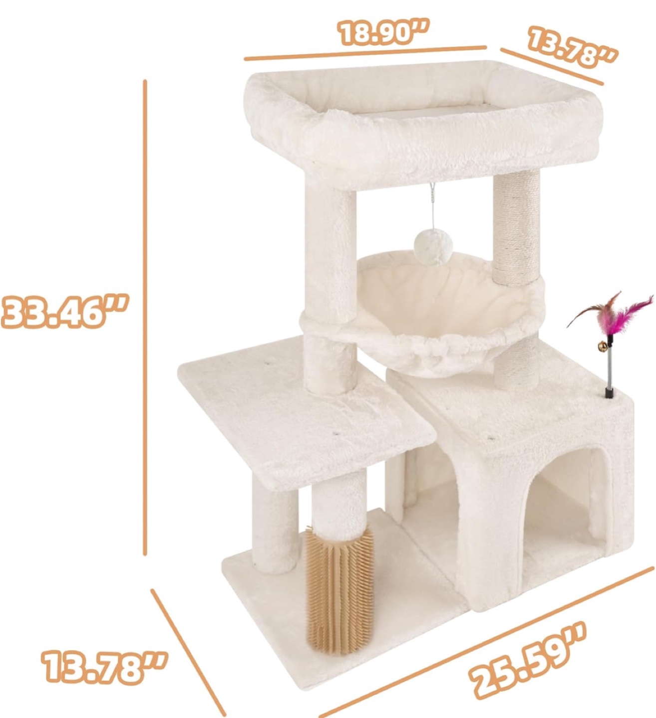 Cat Tree Condo - Multi-level with Scratching Post - photo 3