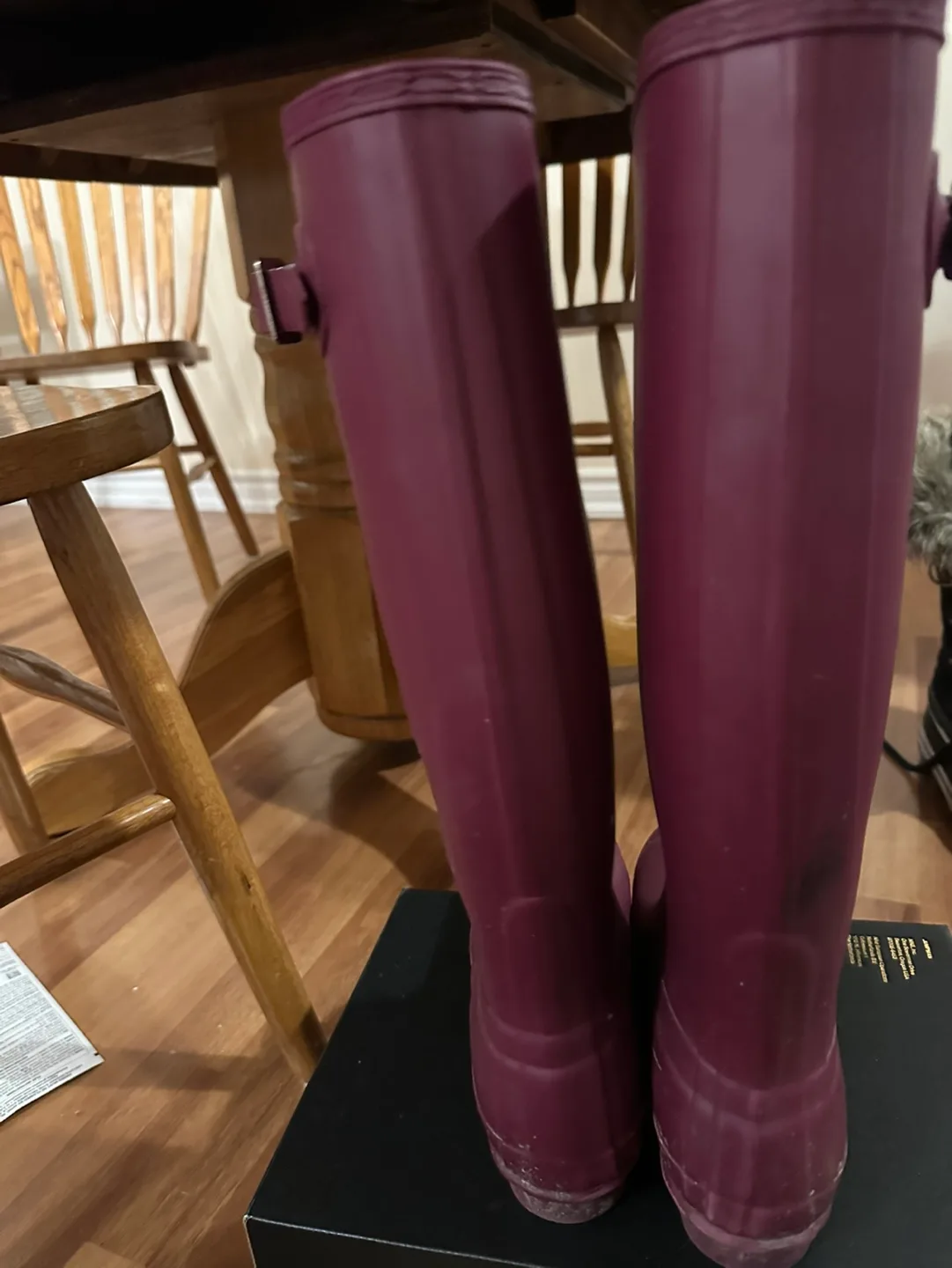 Hunter Women's Original Tall Gloss Rain Boots - Size US 8 image indicator(3)