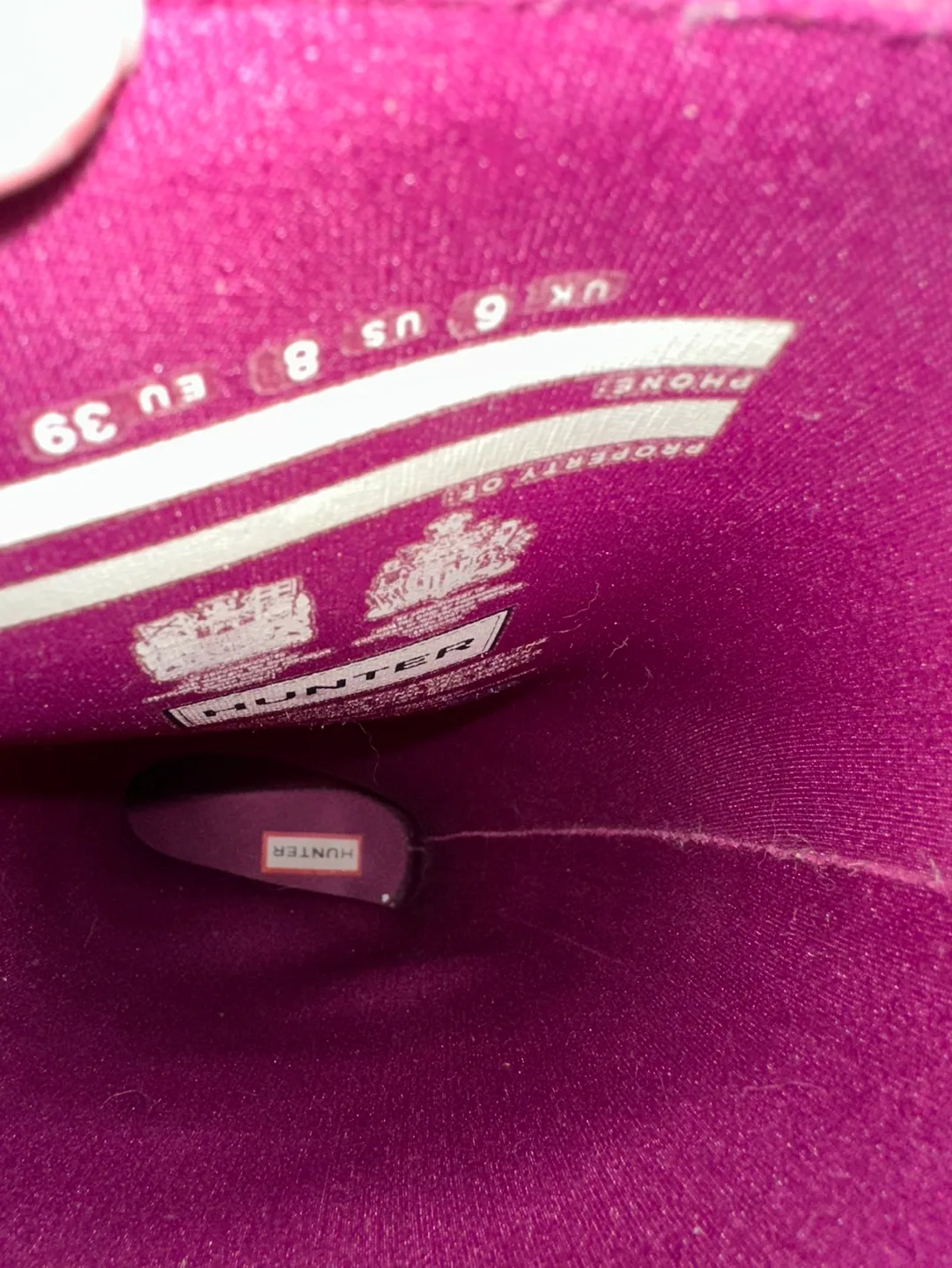 Hunter Women's Original Tall Gloss Rain Boots - Size US 8 image indicator(5)