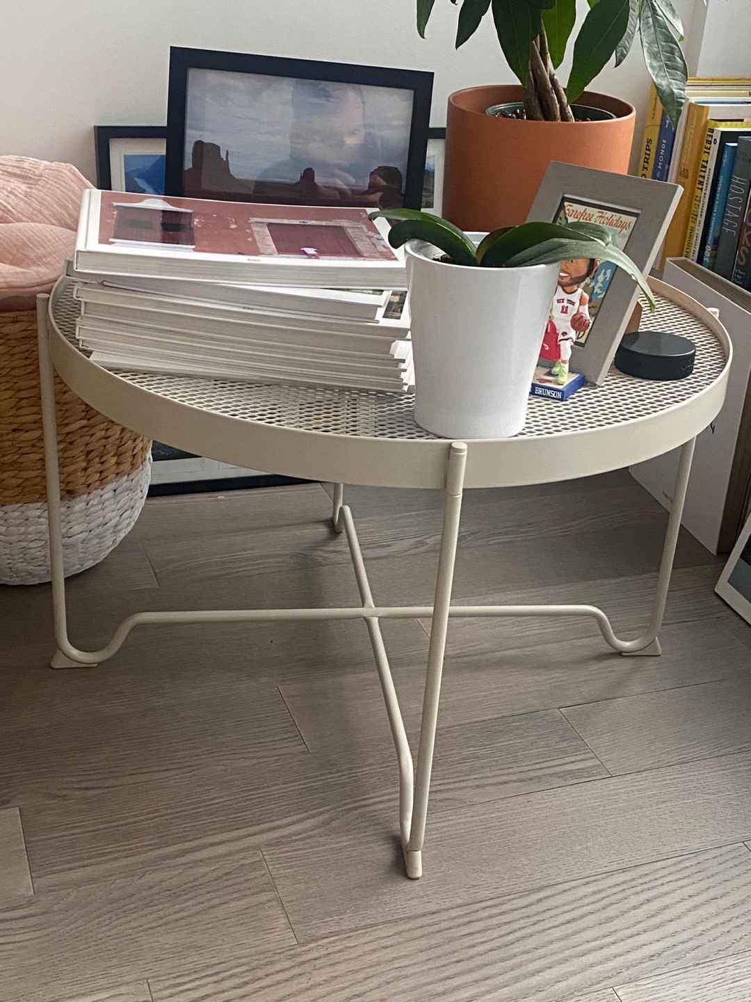 IKEA Side Table - outdoor / indoor - cream