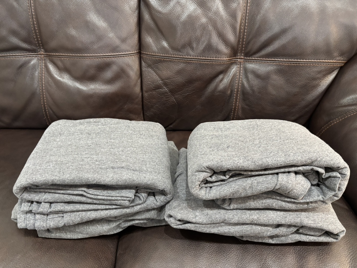 Two sets of dark grey twin size cotton sheets! - photo 2