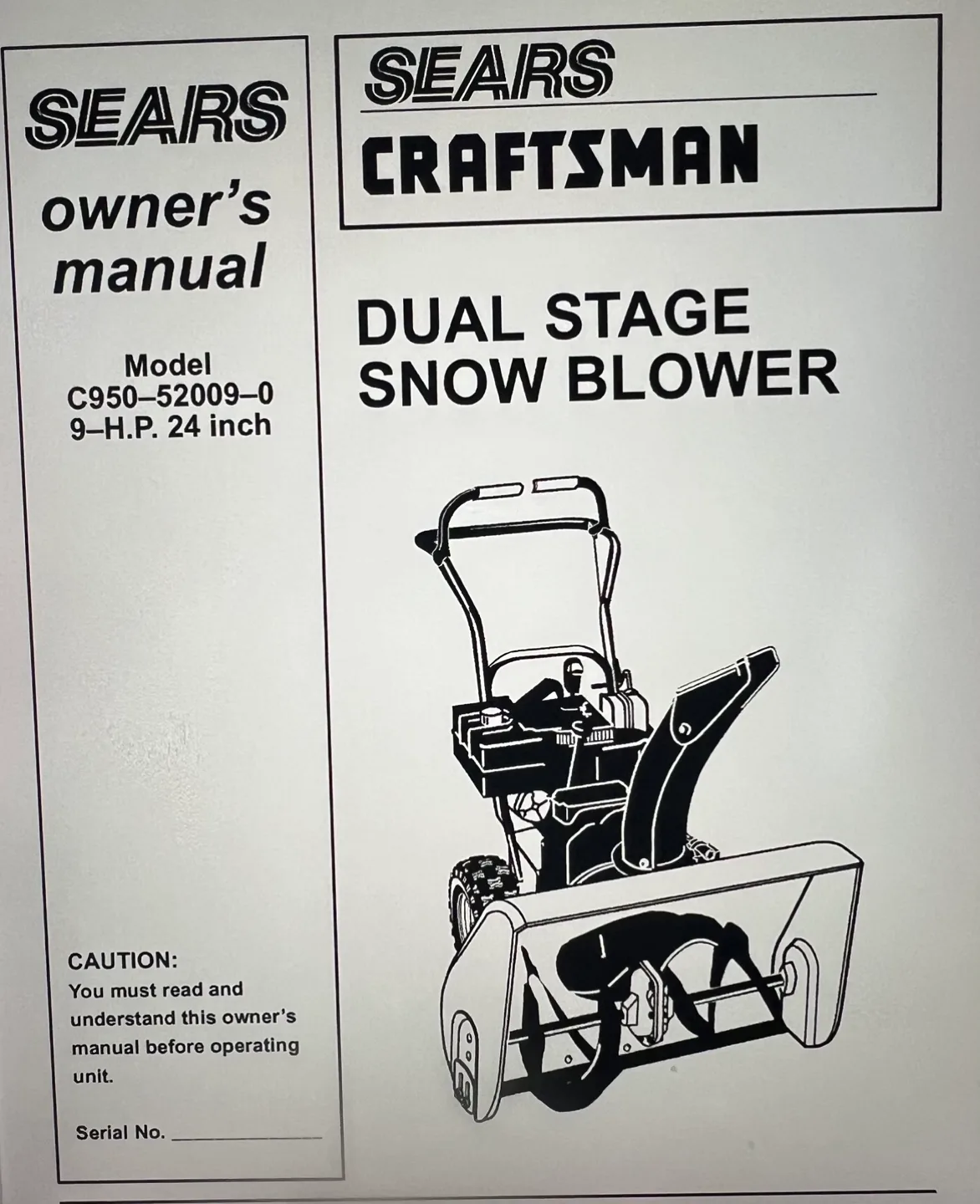 Craftsman 9 HP 24” Snowblower image indicator(8)