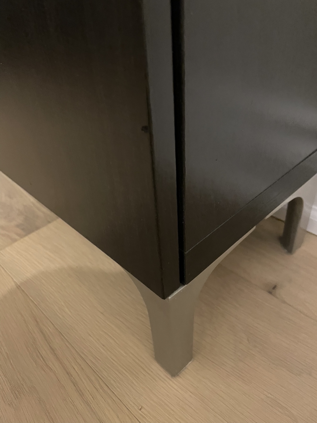IKEA Dark Brown Cabinet with Shelves - photo 4